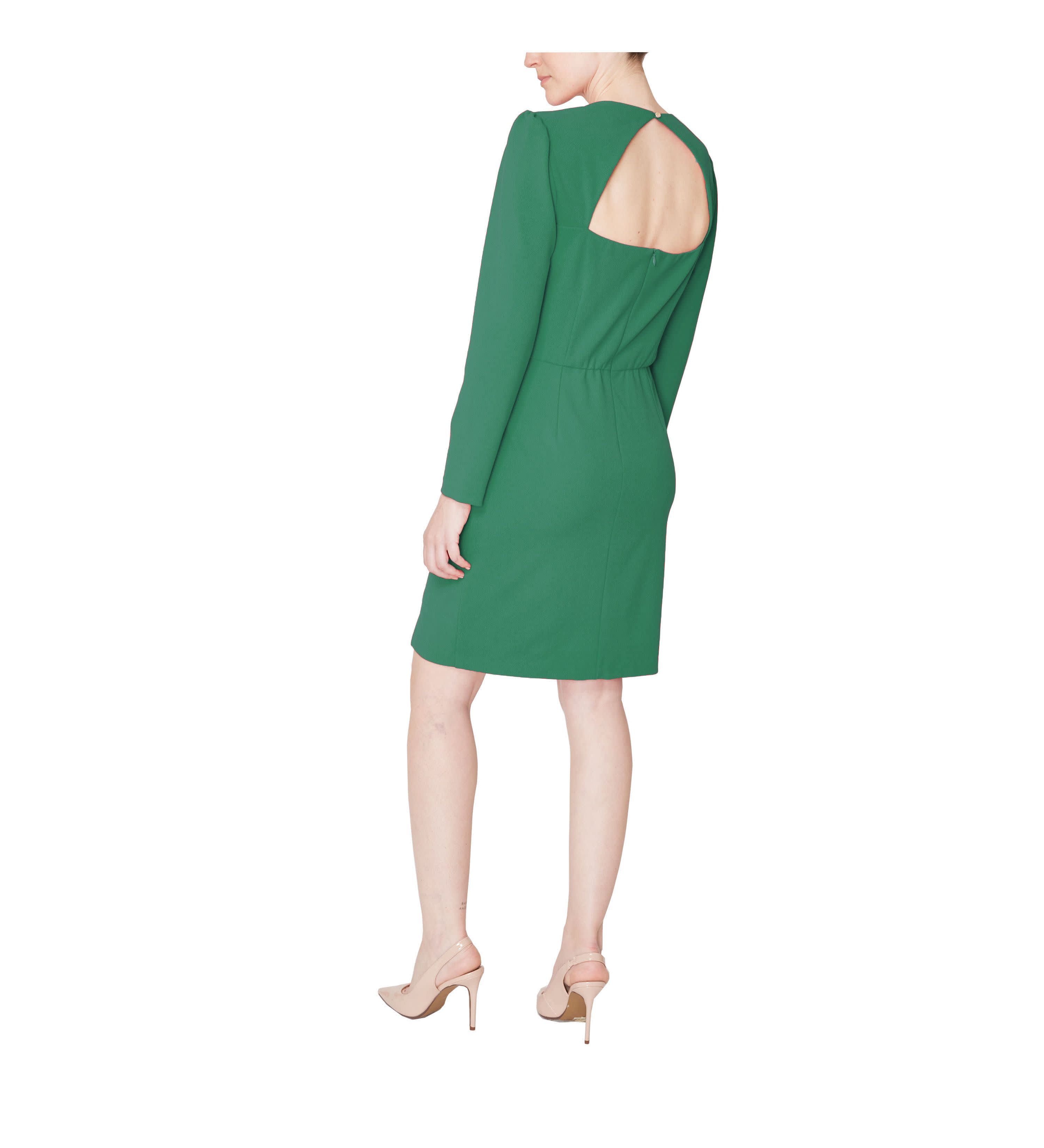 LS ROUND NECK SHORT DRESS