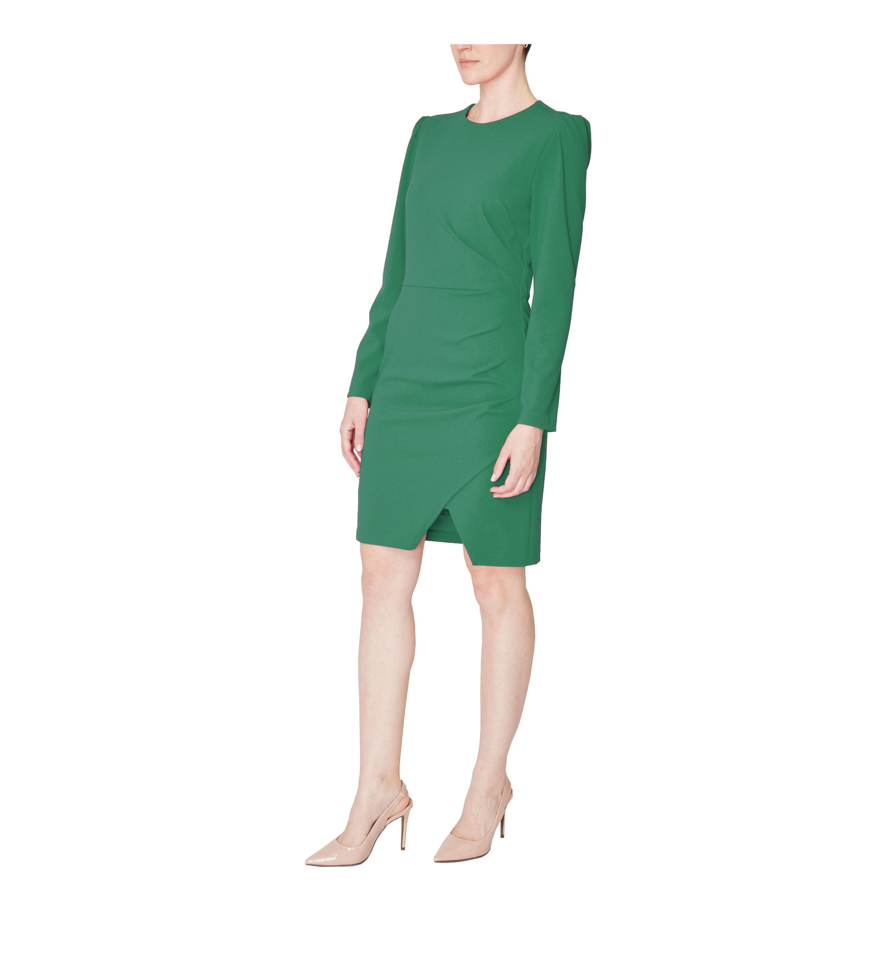 LS ROUND NECK SHORT DRESS