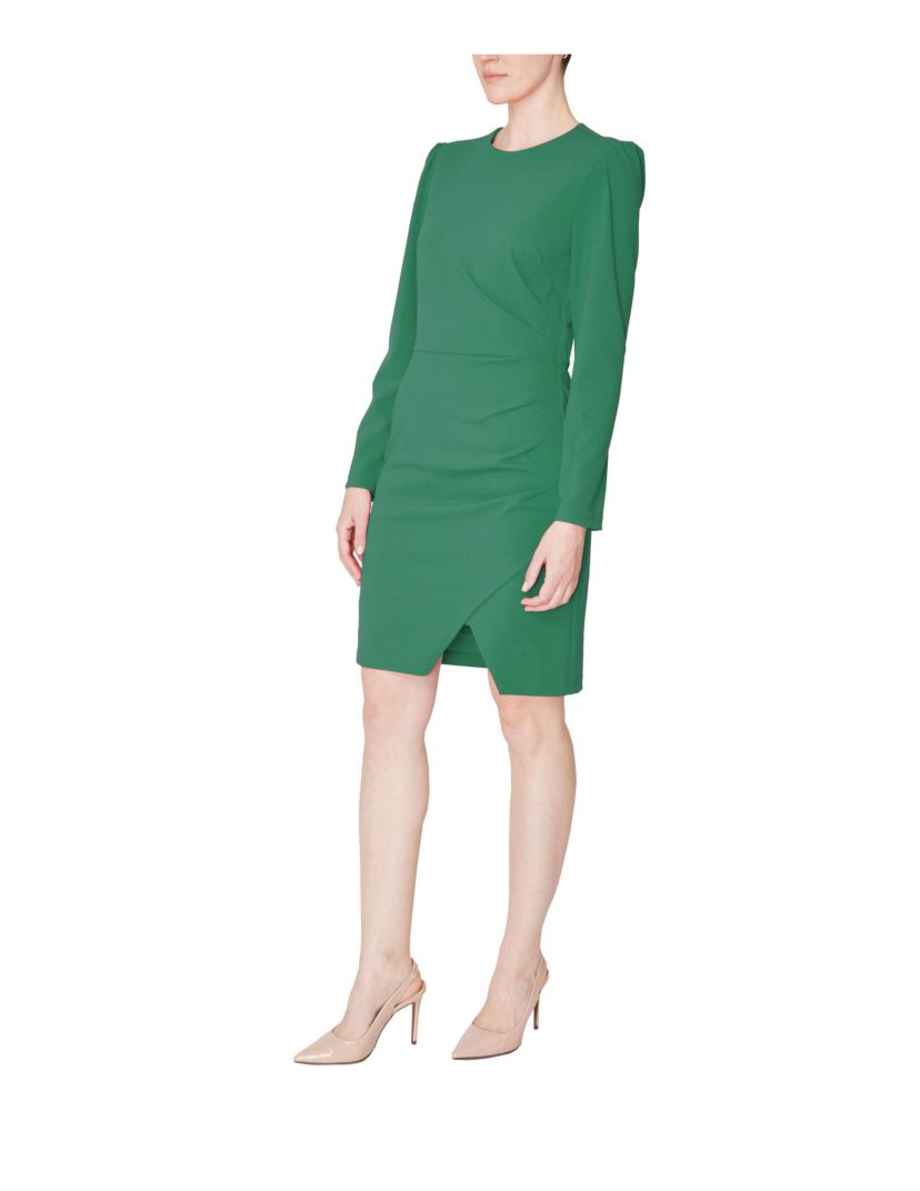LS ROUND NECK SHORT DRESS