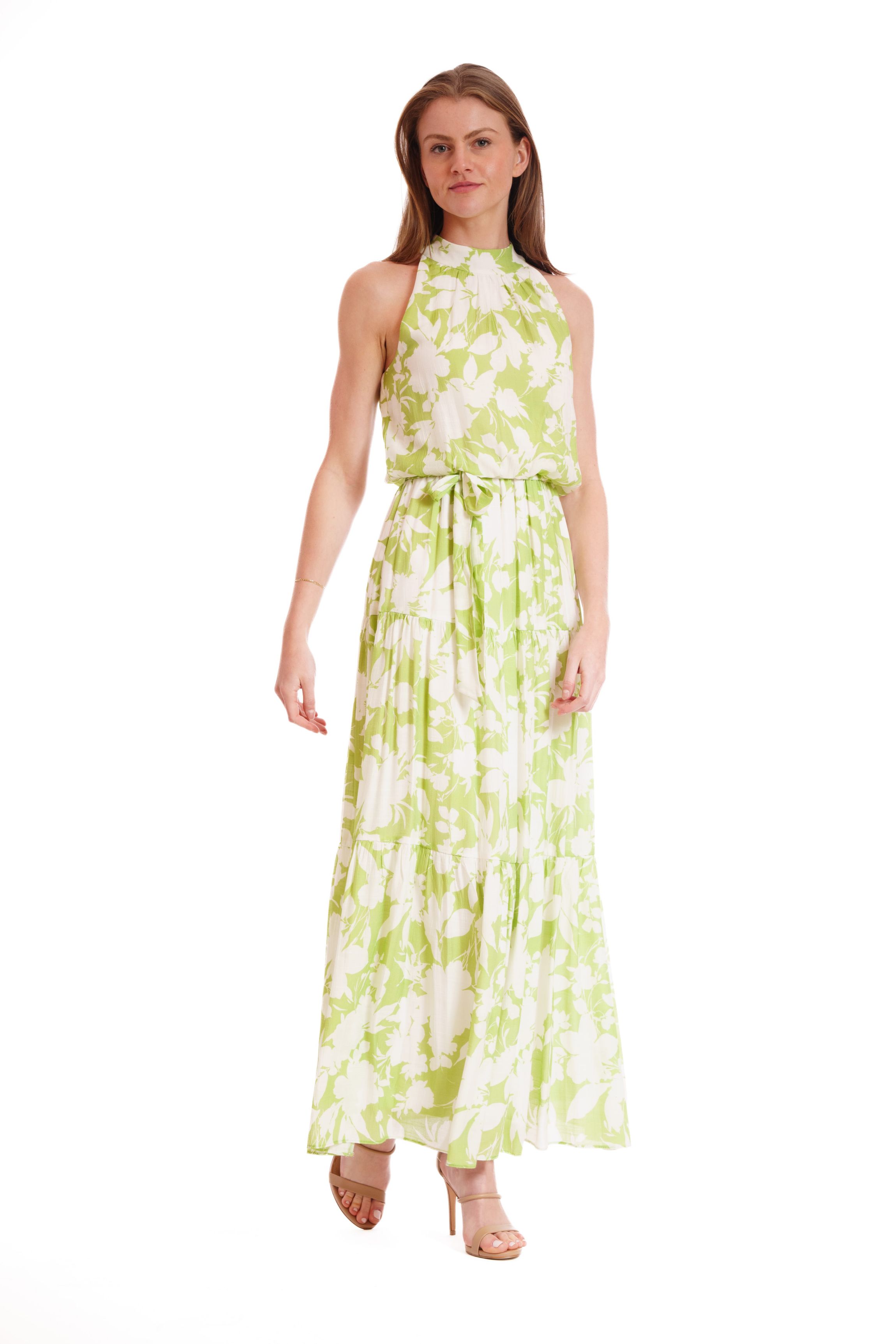 HIGH NECK MAXI DRESS