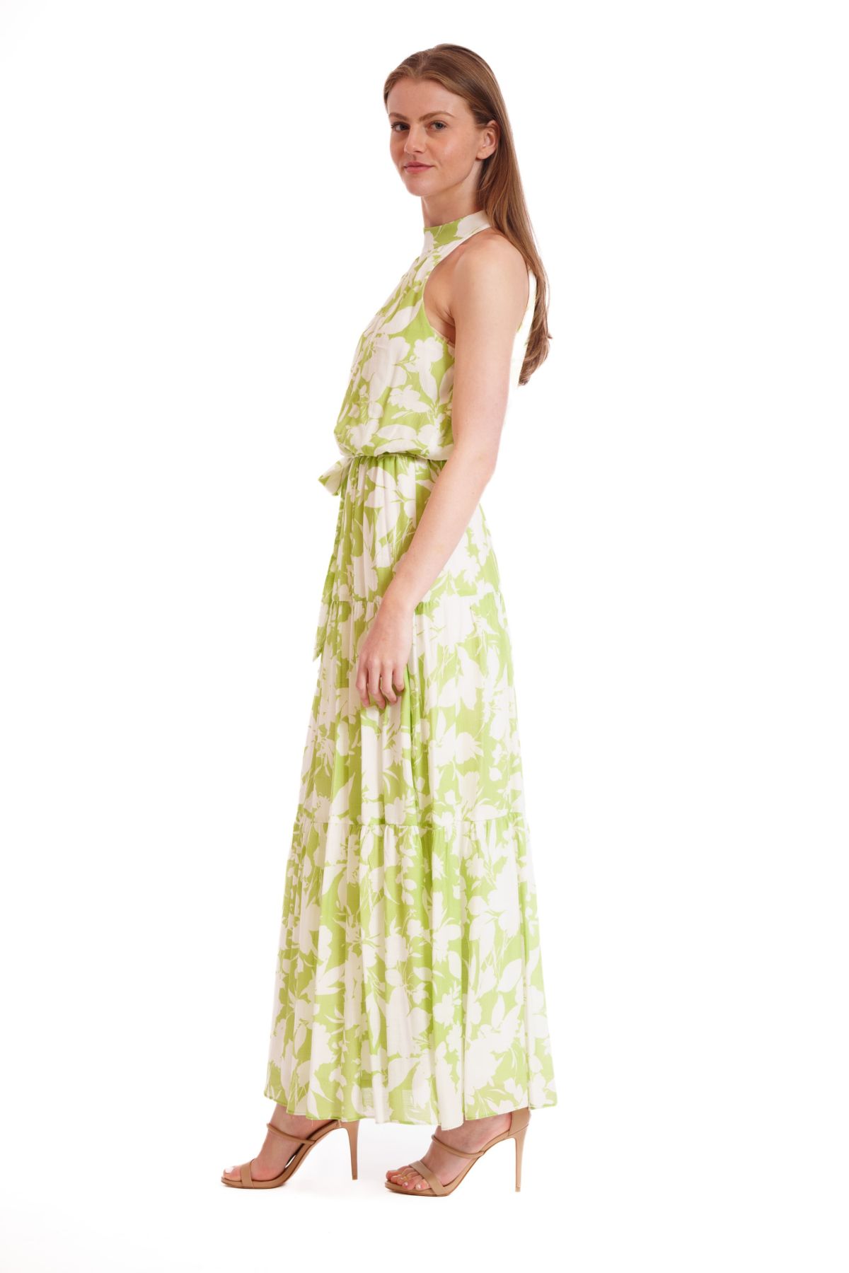 HIGH NECK MAXI DRESS