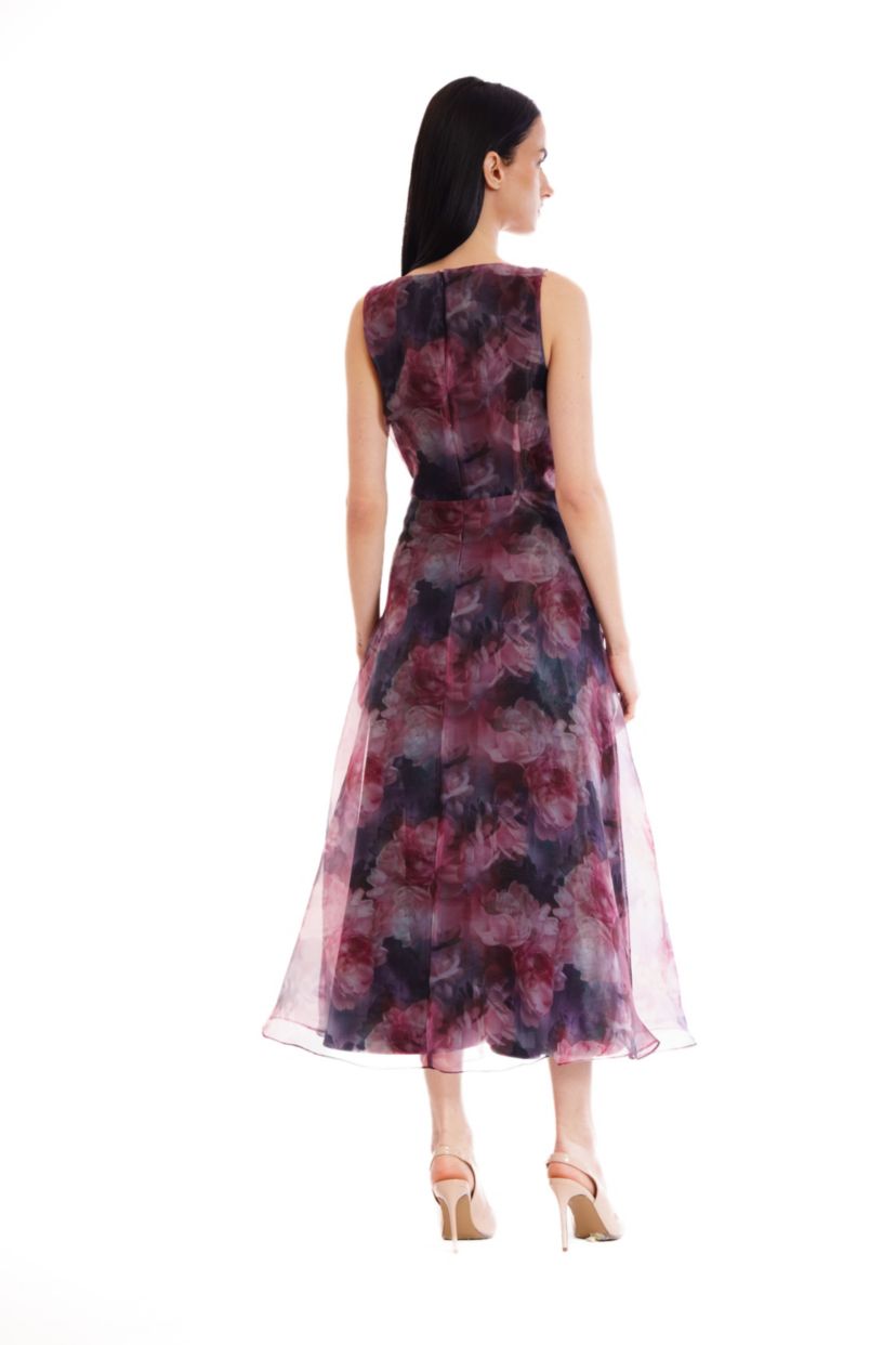 V NECK SLVLESS GOWN