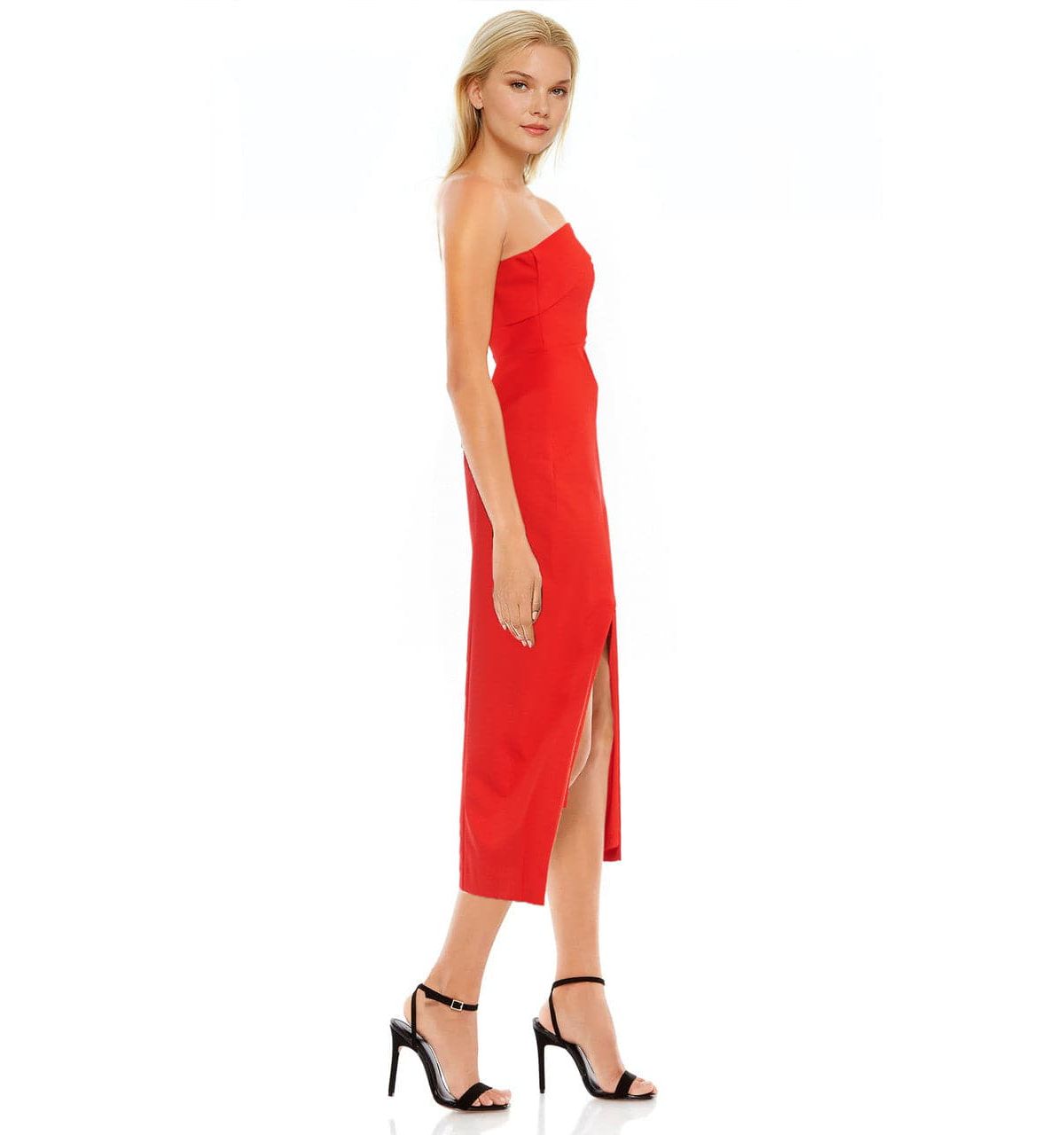 Aria Strapless Midi Dress