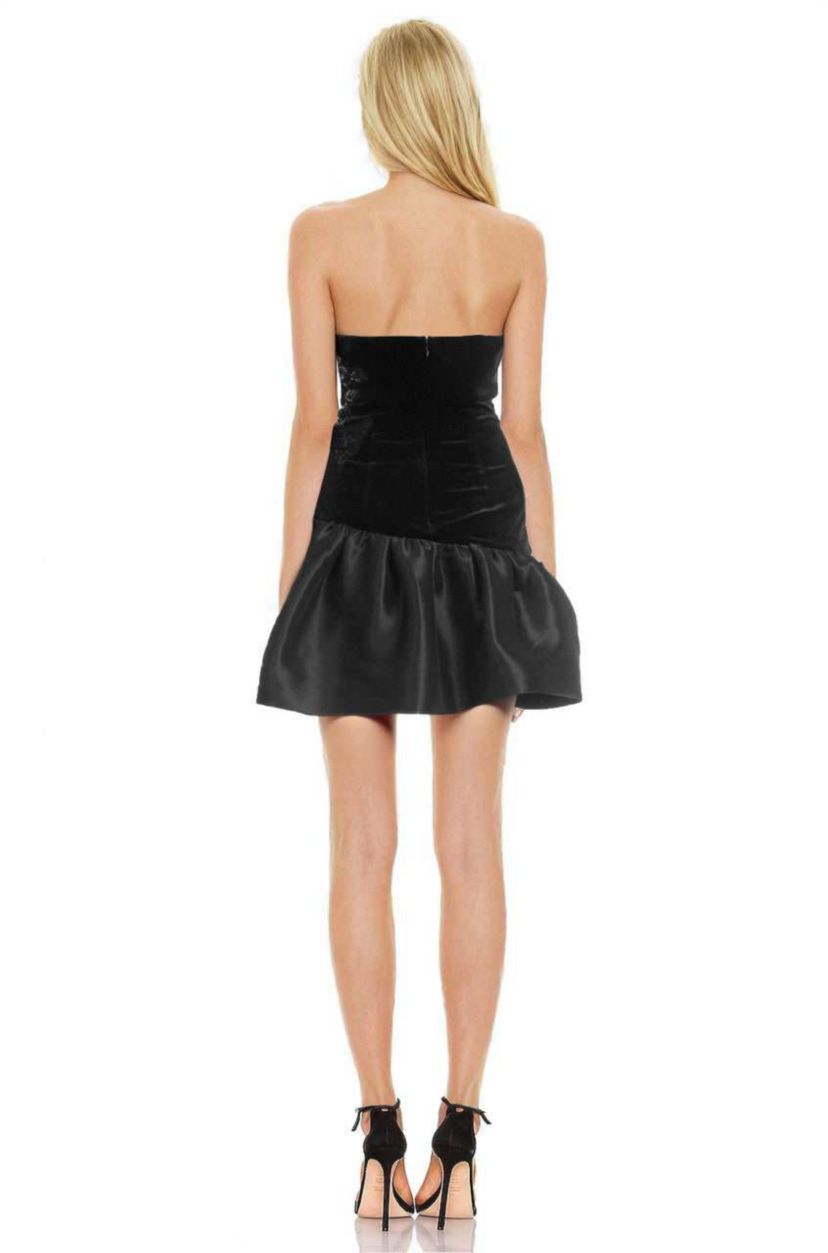Brighton Strapless Bubble Hem Mini Dress