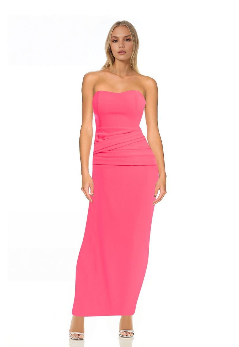 Hip Drape Strapless