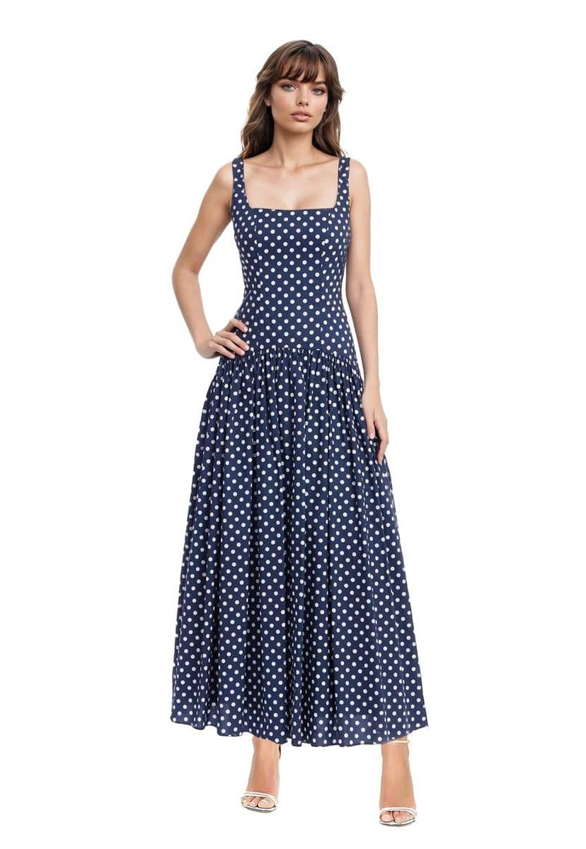 Sleeveless Drop-waist Maxi