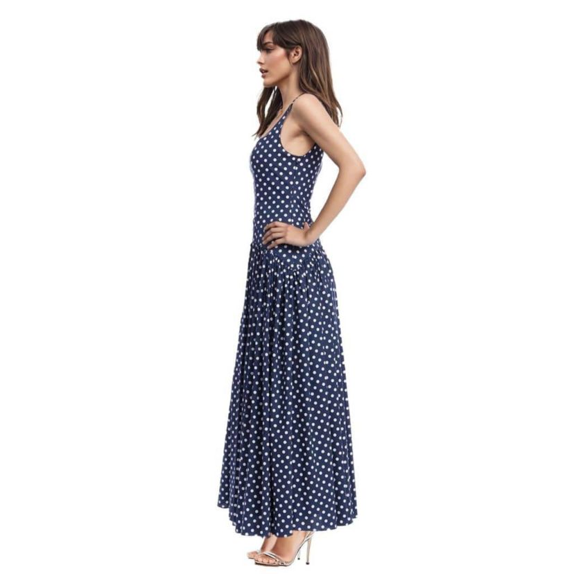 Sleeveless Drop-waist Maxi