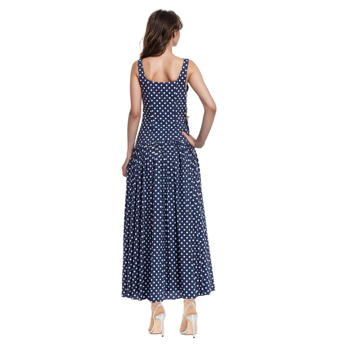 Sleeveless Drop-waist Maxi