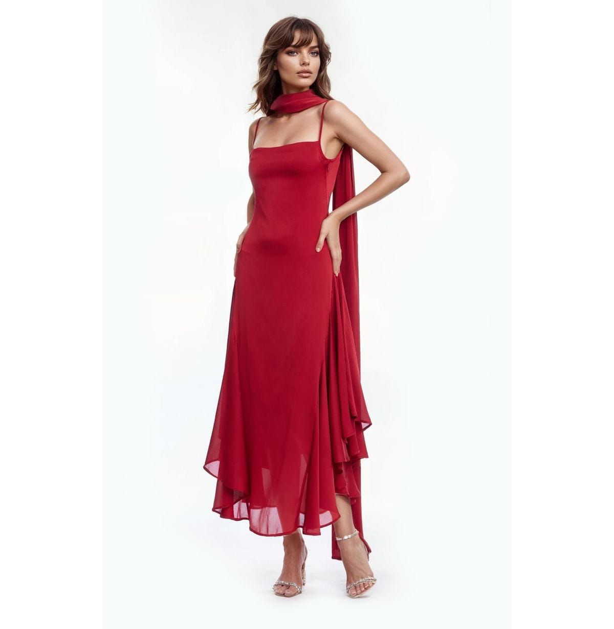 Tank Gown W Scarf