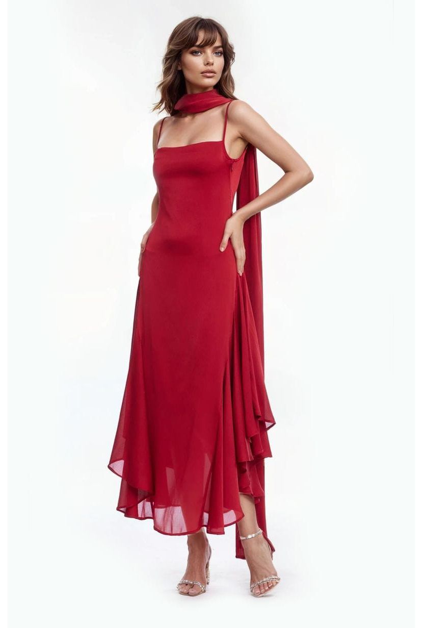 Tank Gown W Scarf