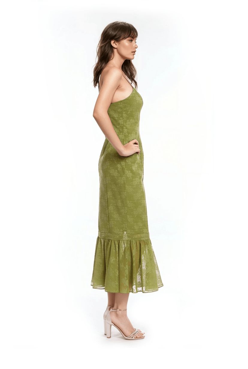 Tank Pencil Ruffle Hem