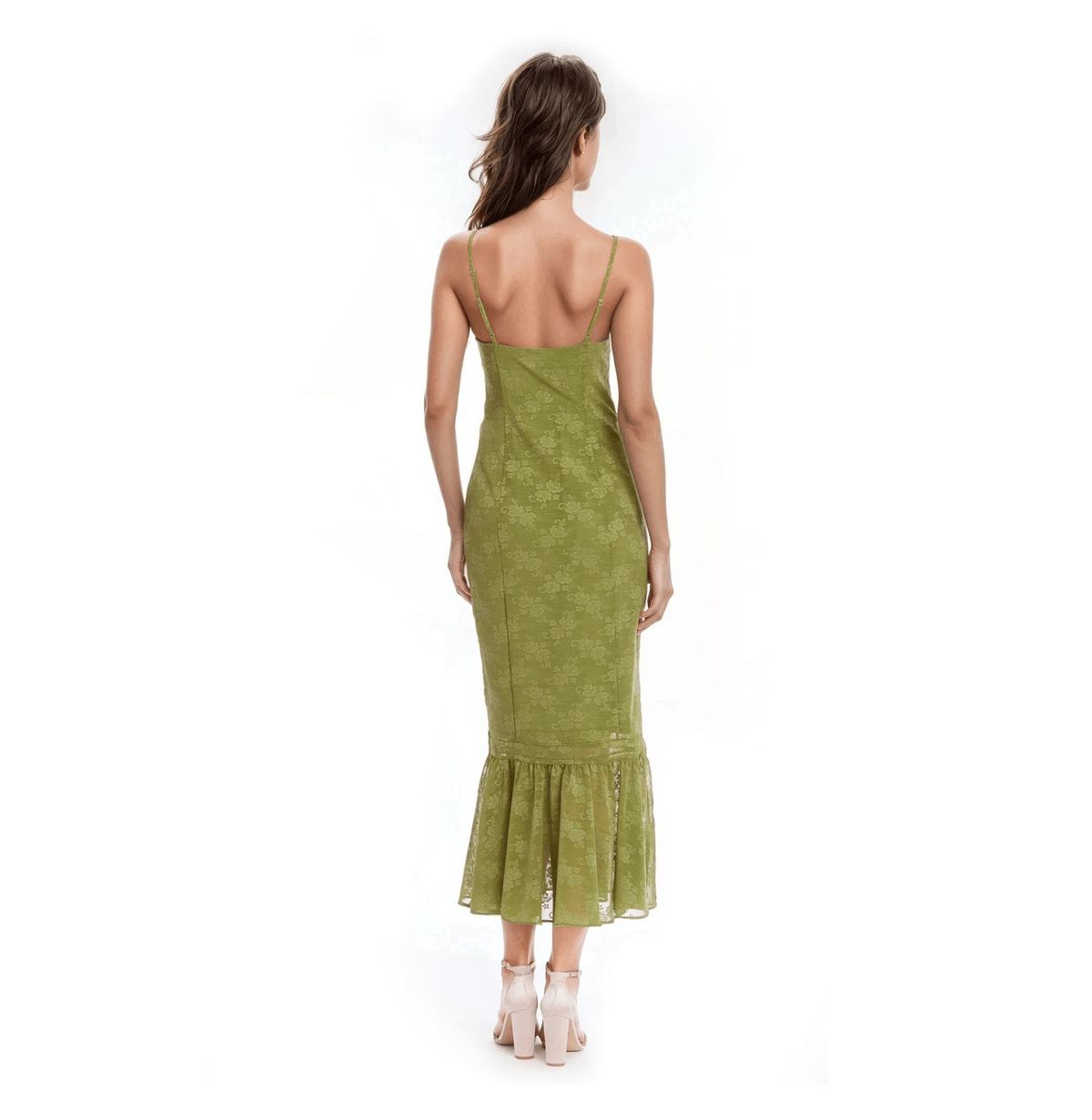 Tank Pencil Ruffle Hem
