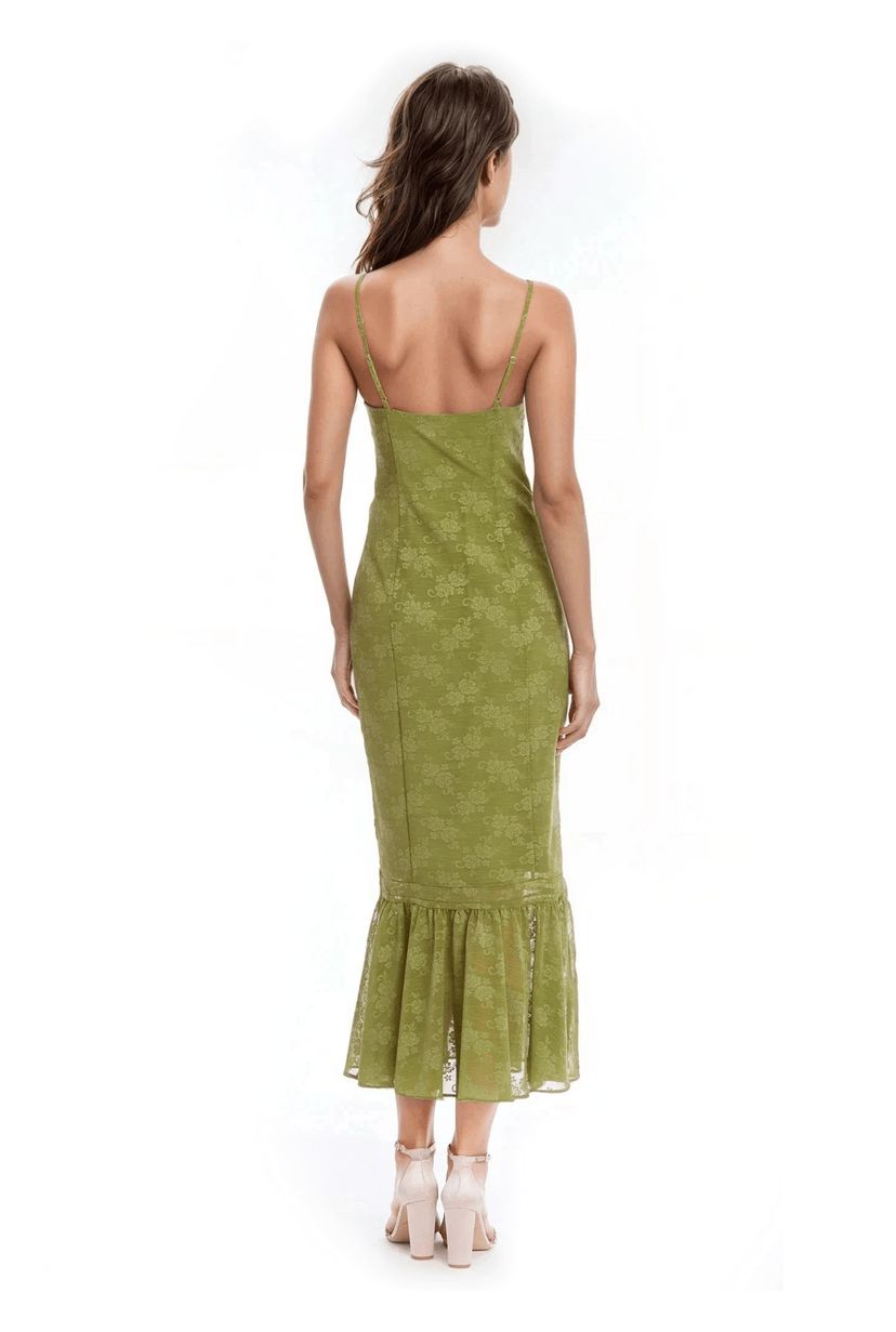 Tank Pencil Ruffle Hem