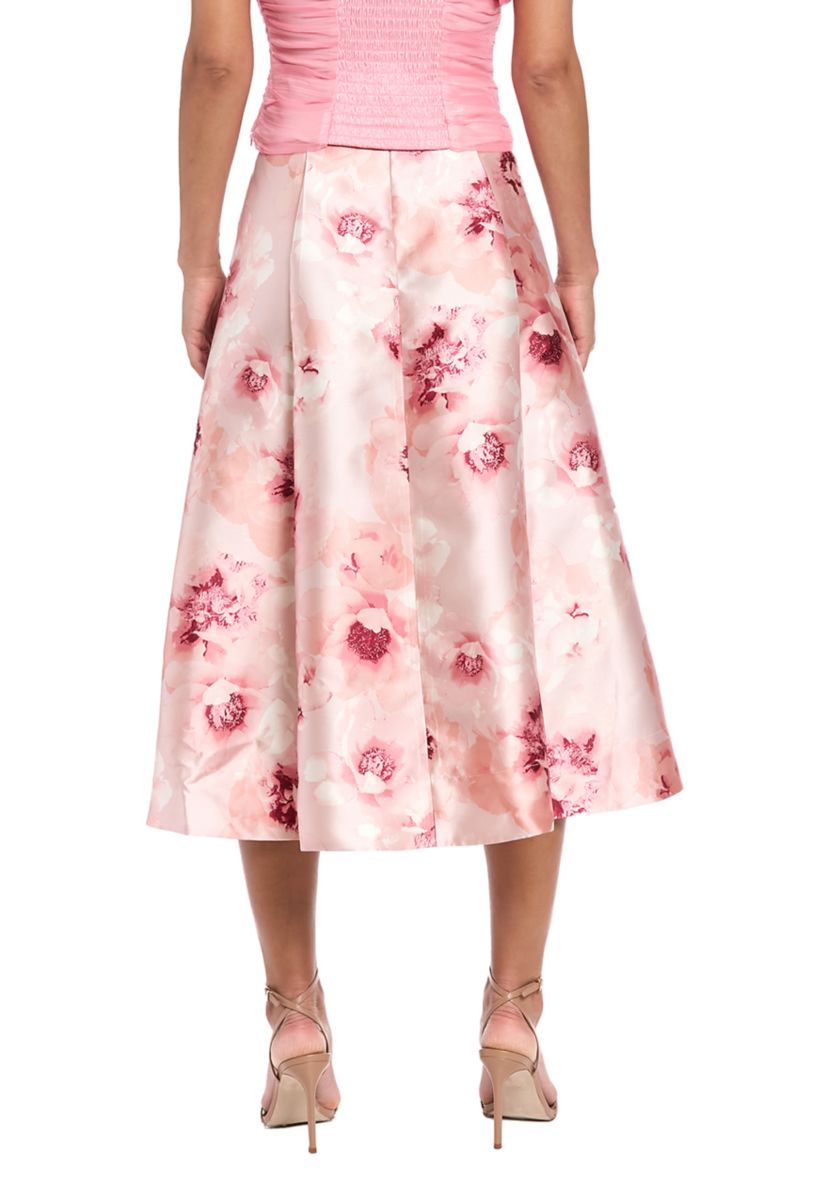 Womens Floral Print Skirt 