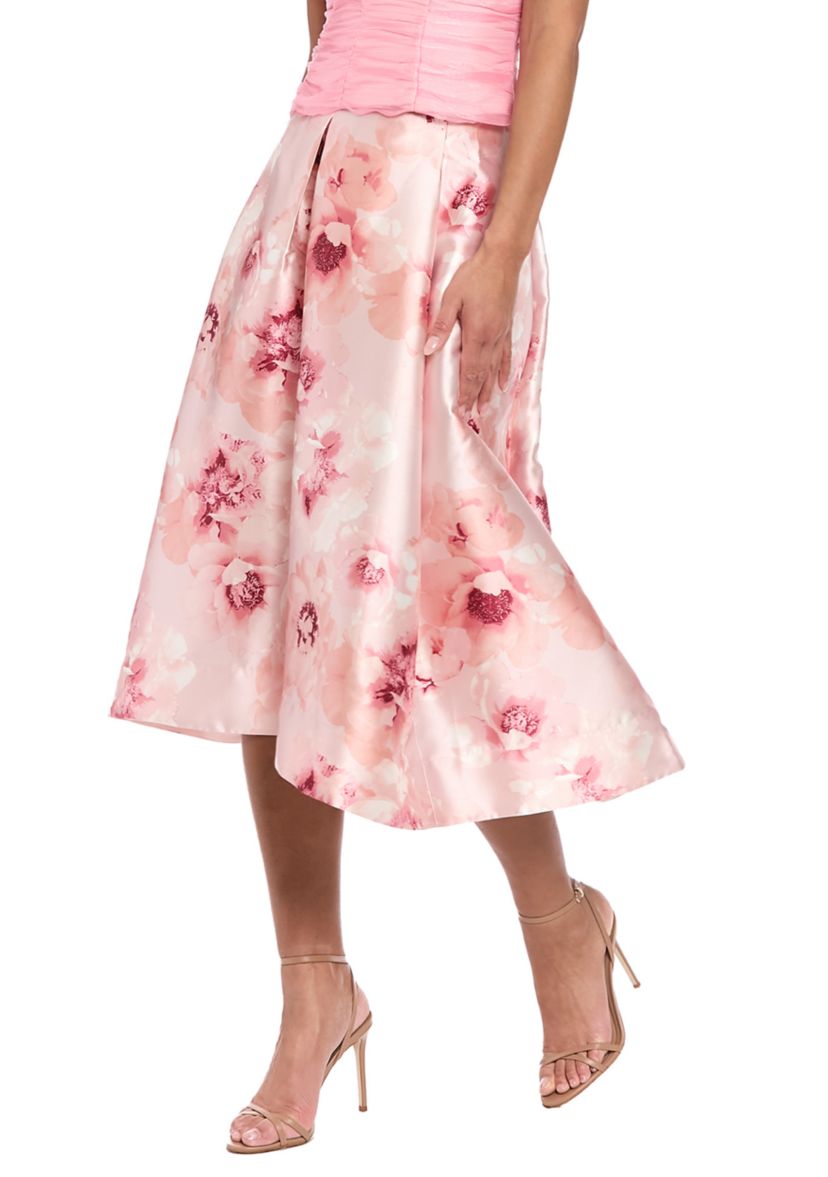 Womens Floral Print Skirt 