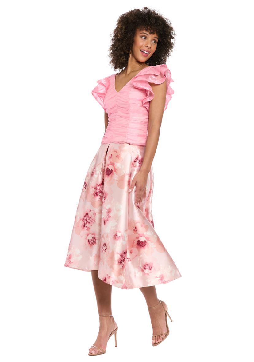 Womens Floral Print Skirt 