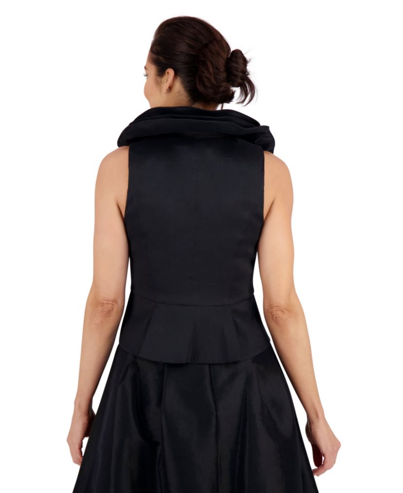 Triple Collar Sleeveless Top