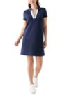 Womens Short Sleeve Collar Mini Dress