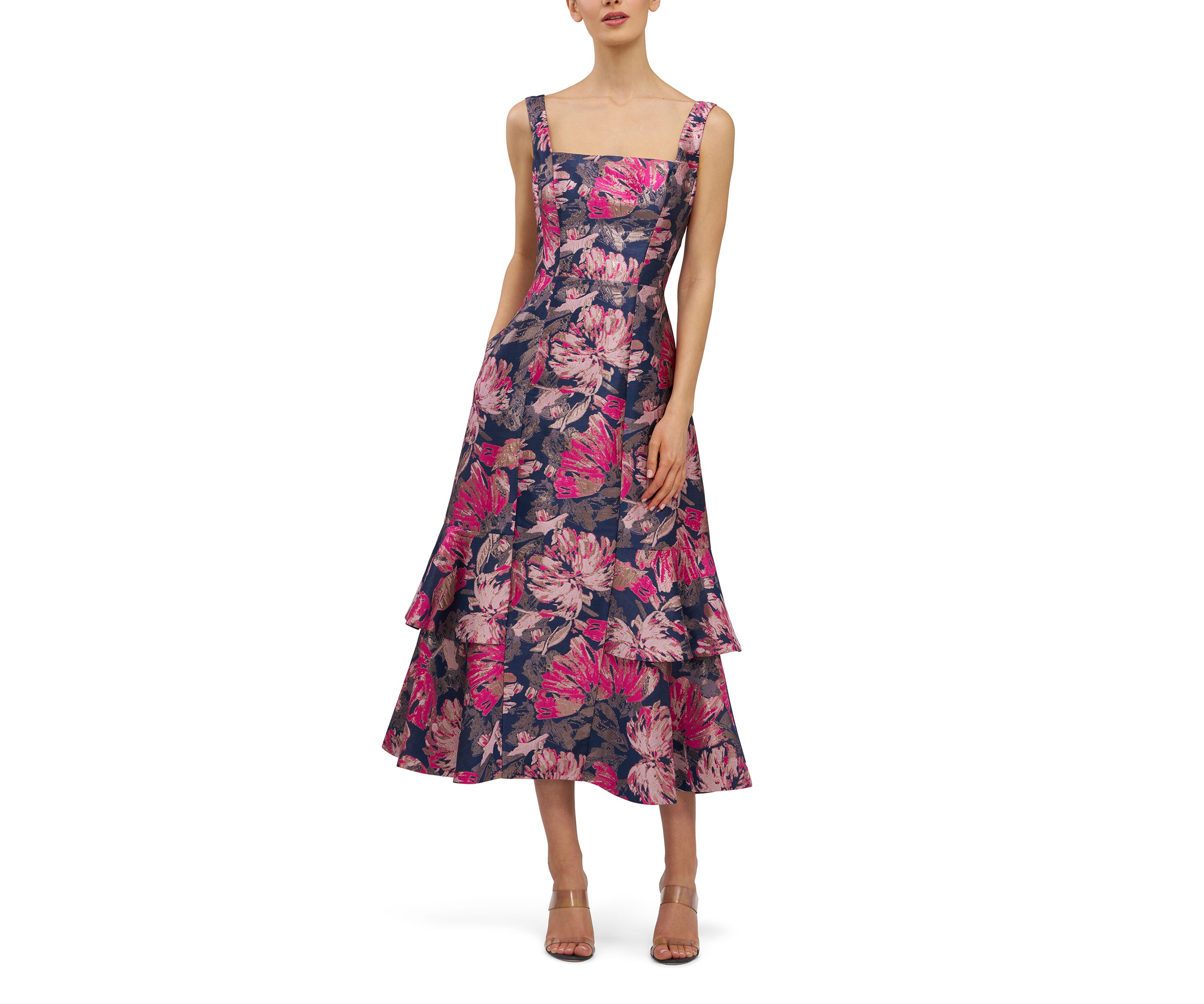 Womens Paige Tea Length Dress