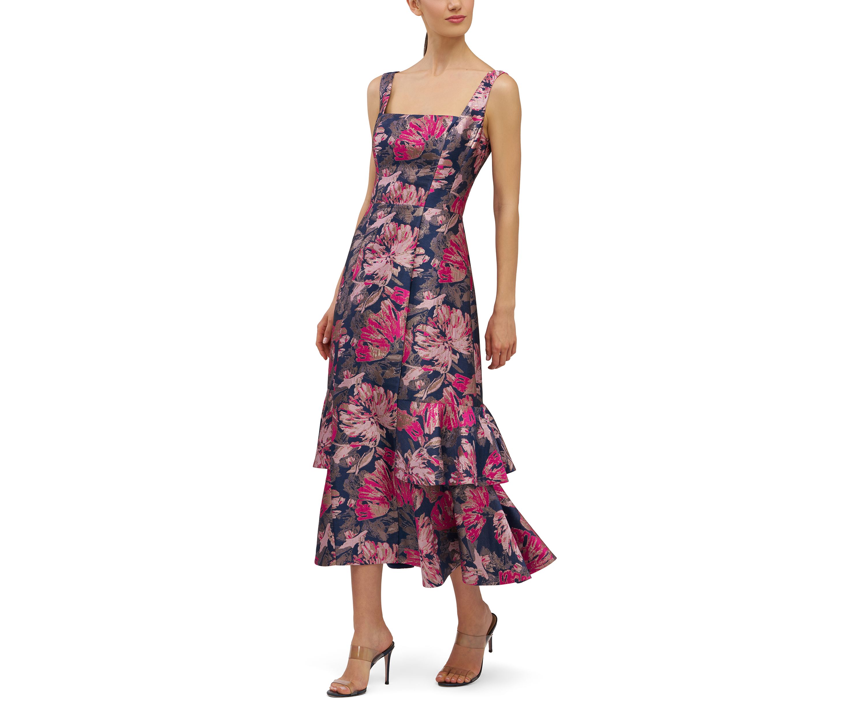 Womens Paige Tea Length Dress