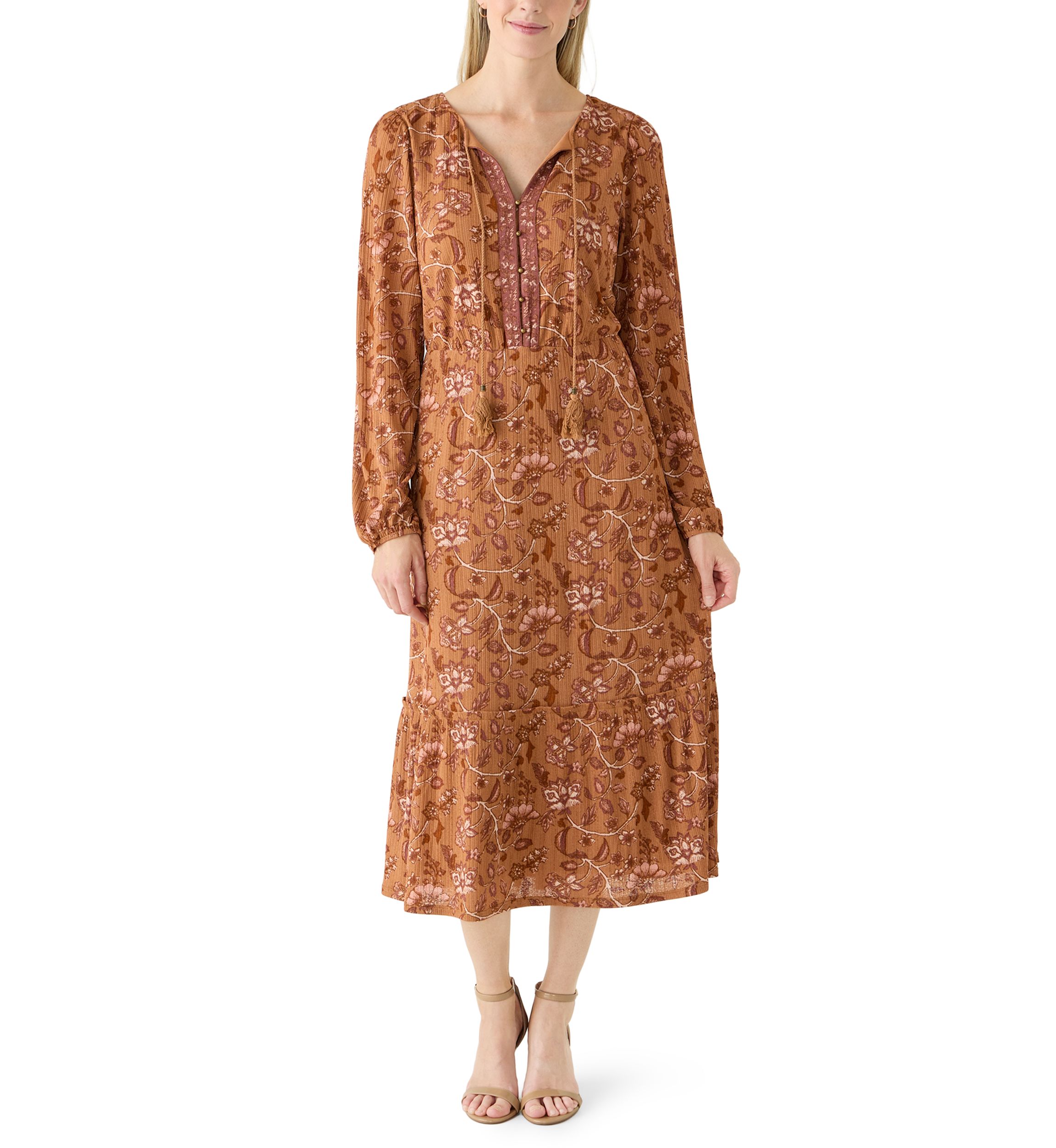 Women's Brown Midi Dresses | Belk