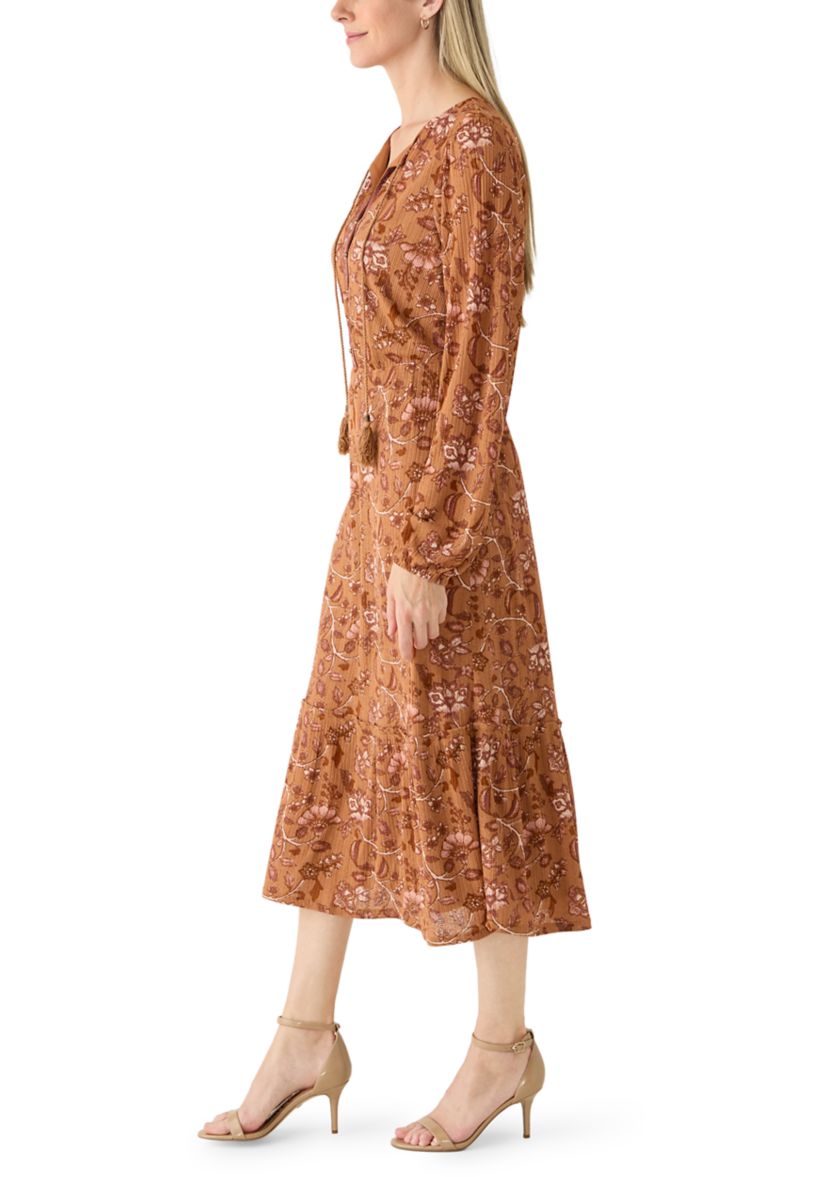 knee length dresses for ladies Isn't It Romantic Maxi Peasant Dress Teal / S main image 1