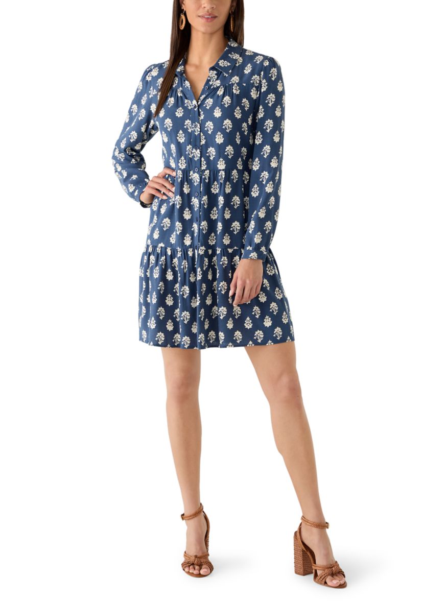 Lucky Brand Women's Long Sleeve Ruffle Mini Shirtdress | Belk