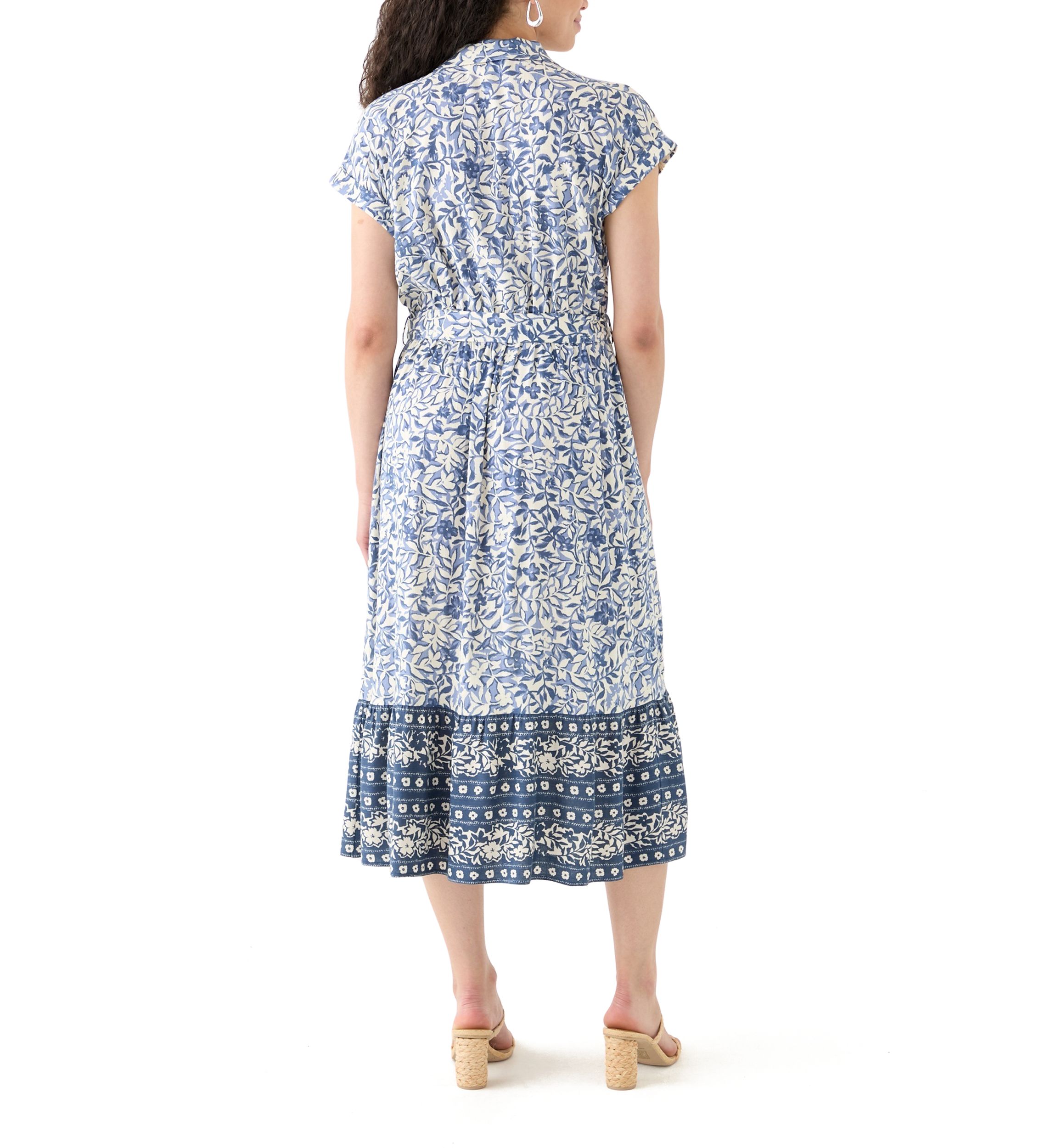 Printed Shirtdress with Belt 