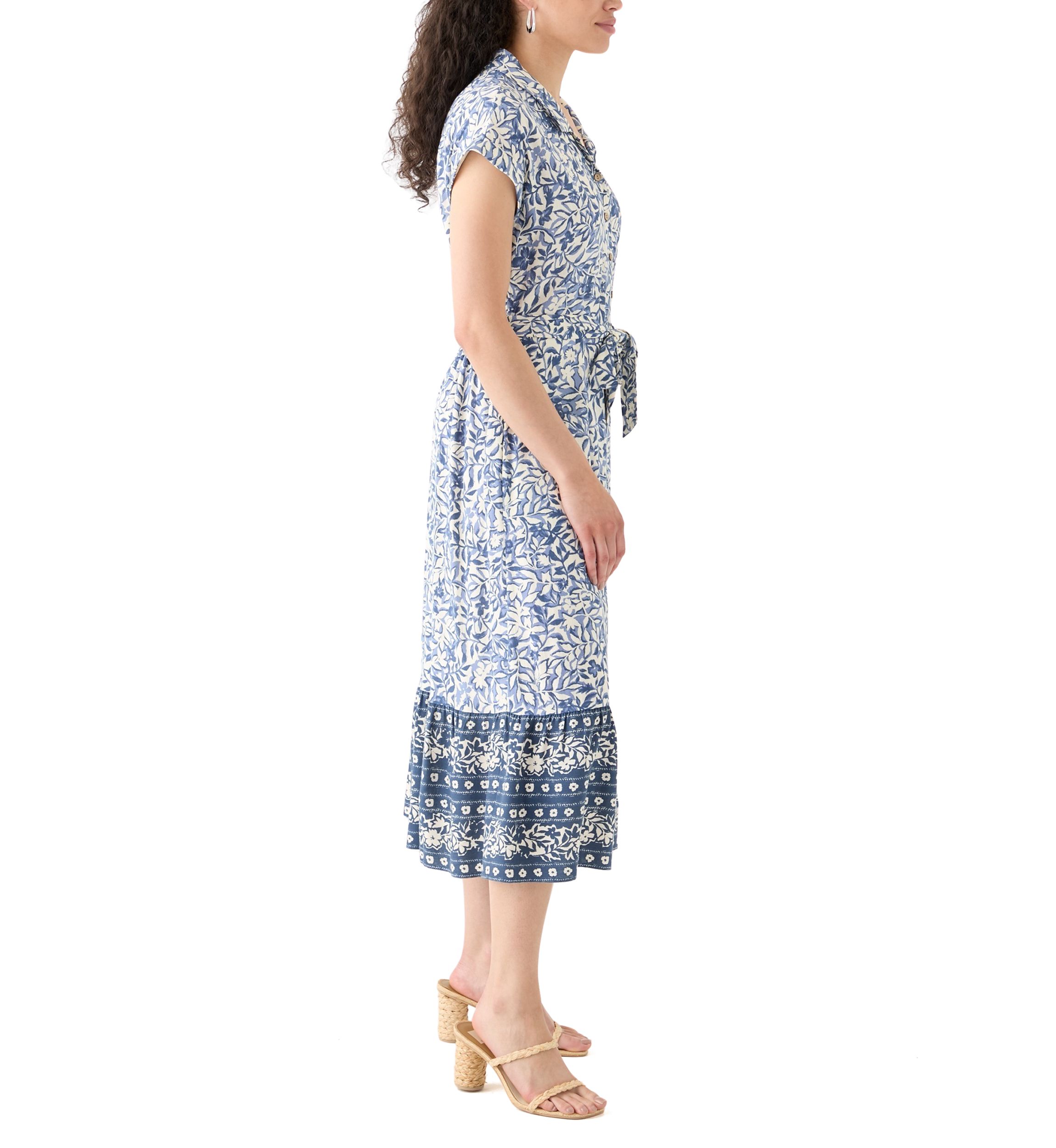 Printed Shirtdress with Belt 