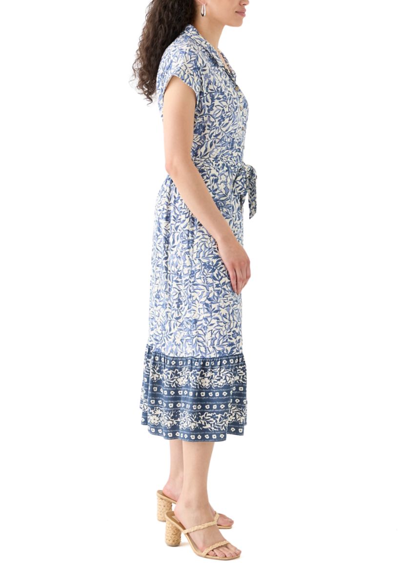 Printed Shirtdress with Belt 