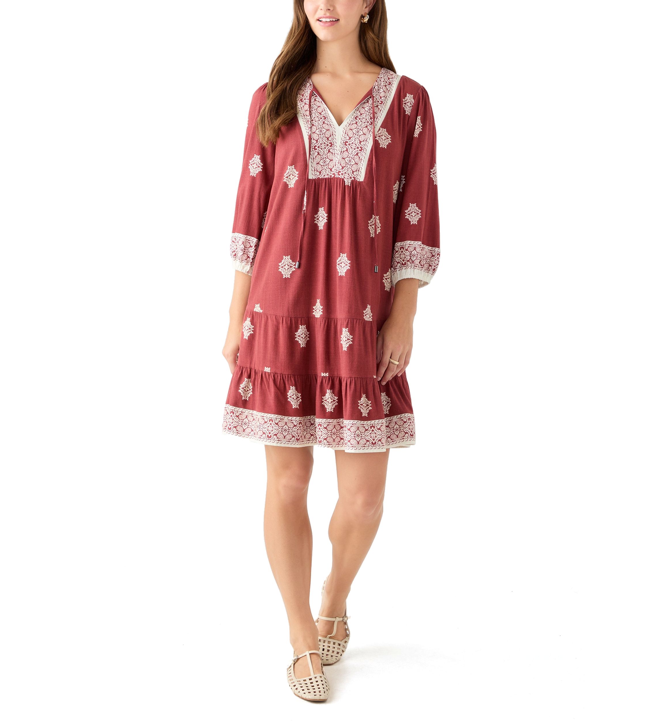 Peasant Mini Dress