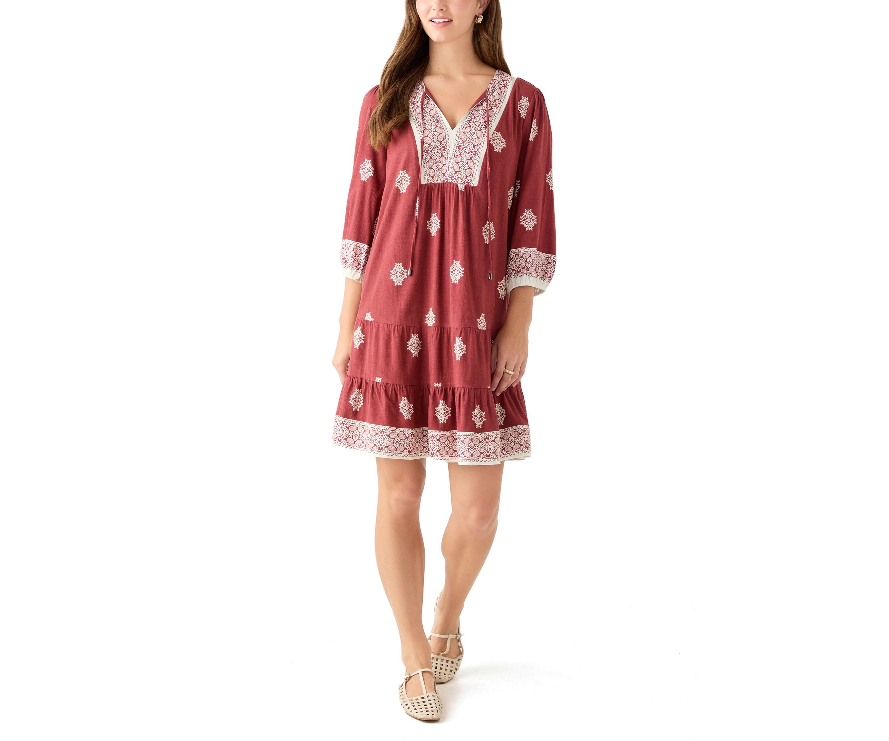 Peasant Mini Dress