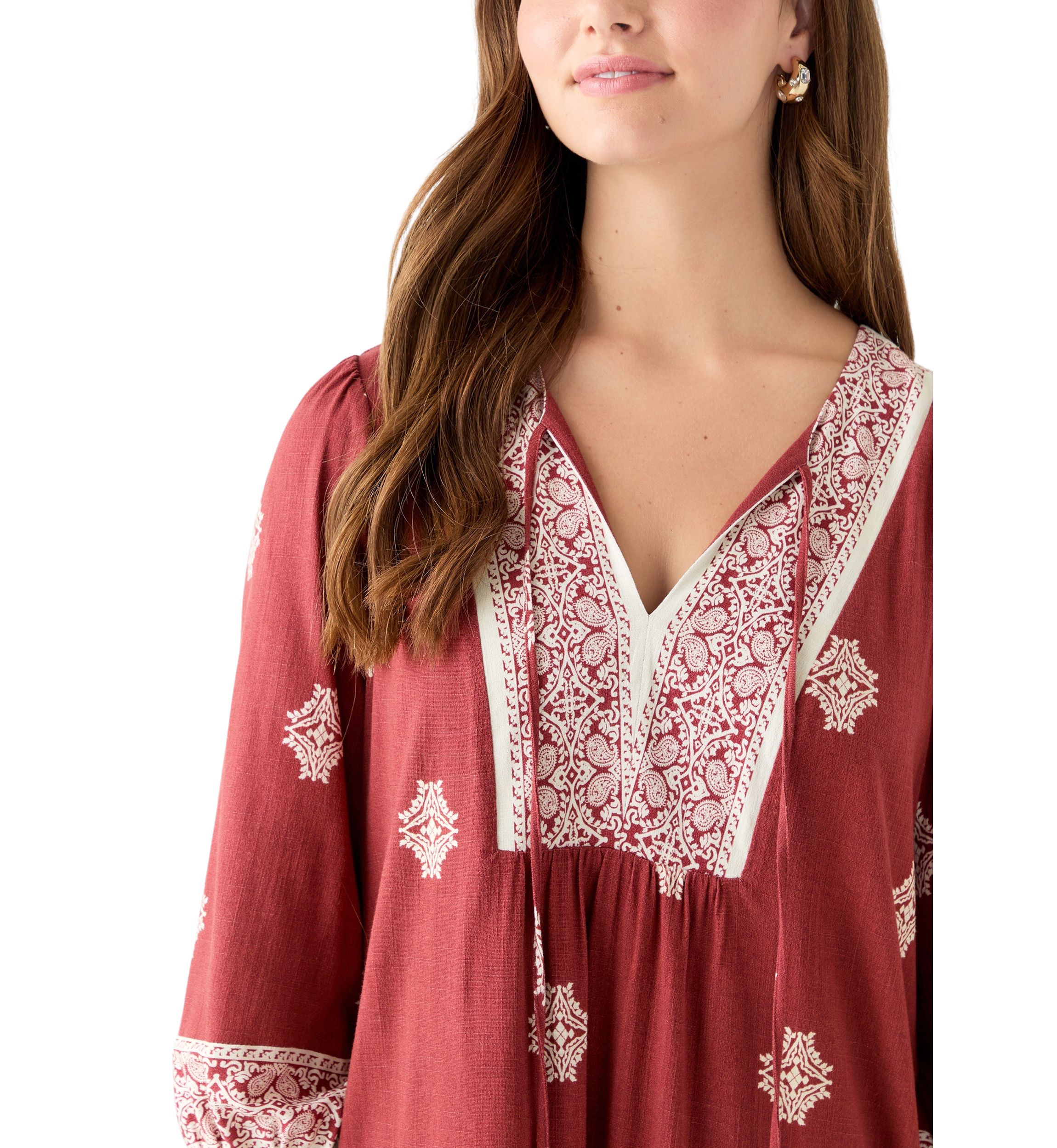 Peasant Mini Dress
