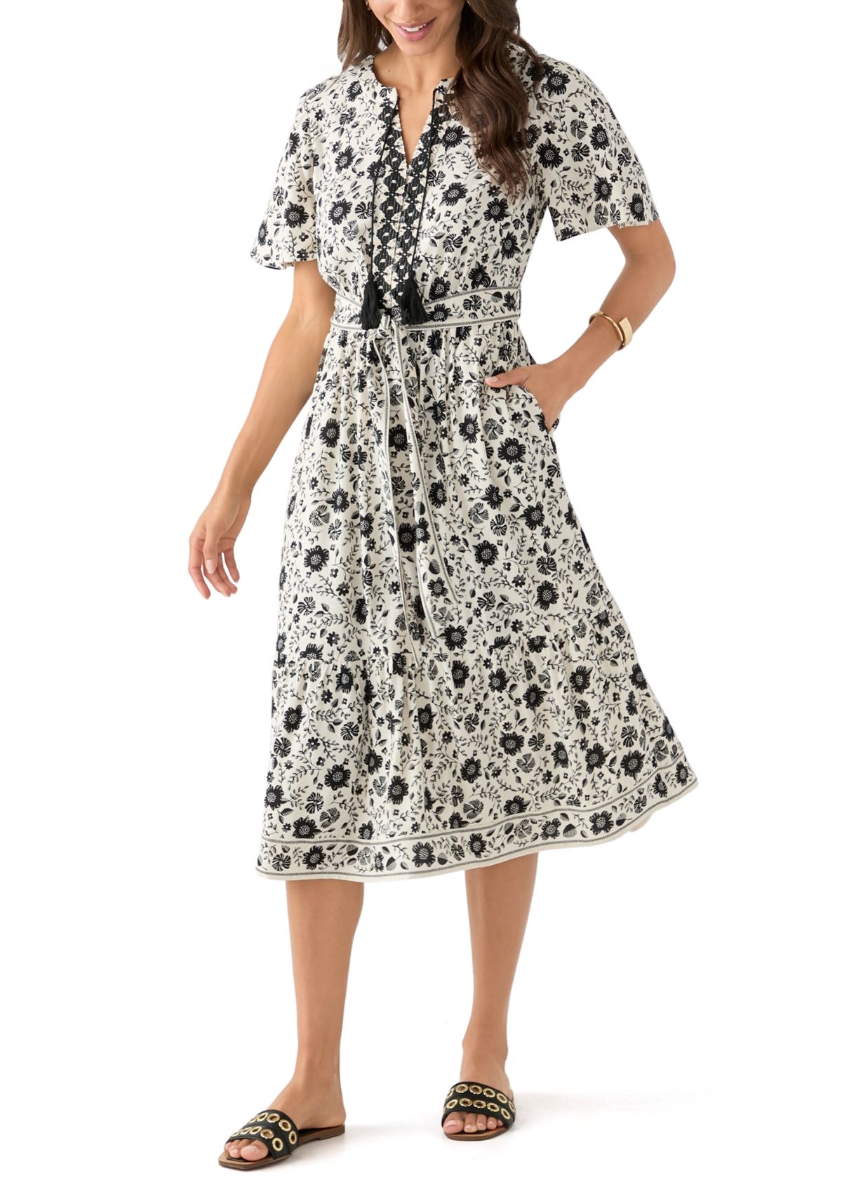 Womens Printed Shirtdress