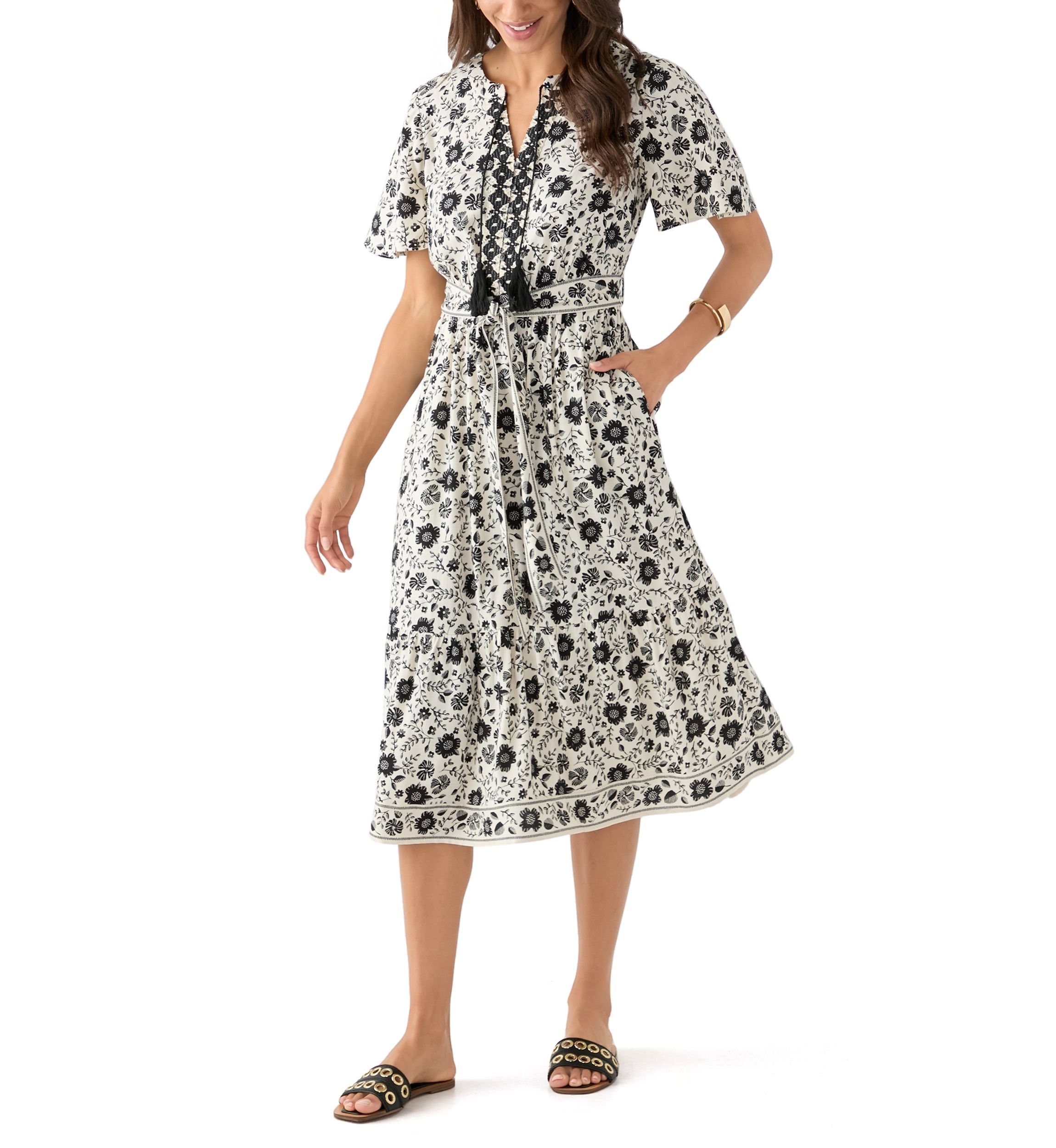 Womens Printed Shirtdress