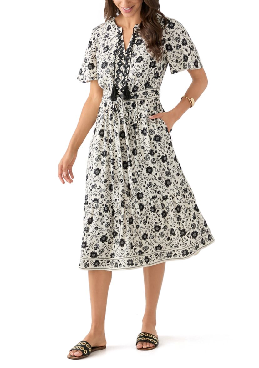 Womens Printed Shirtdress