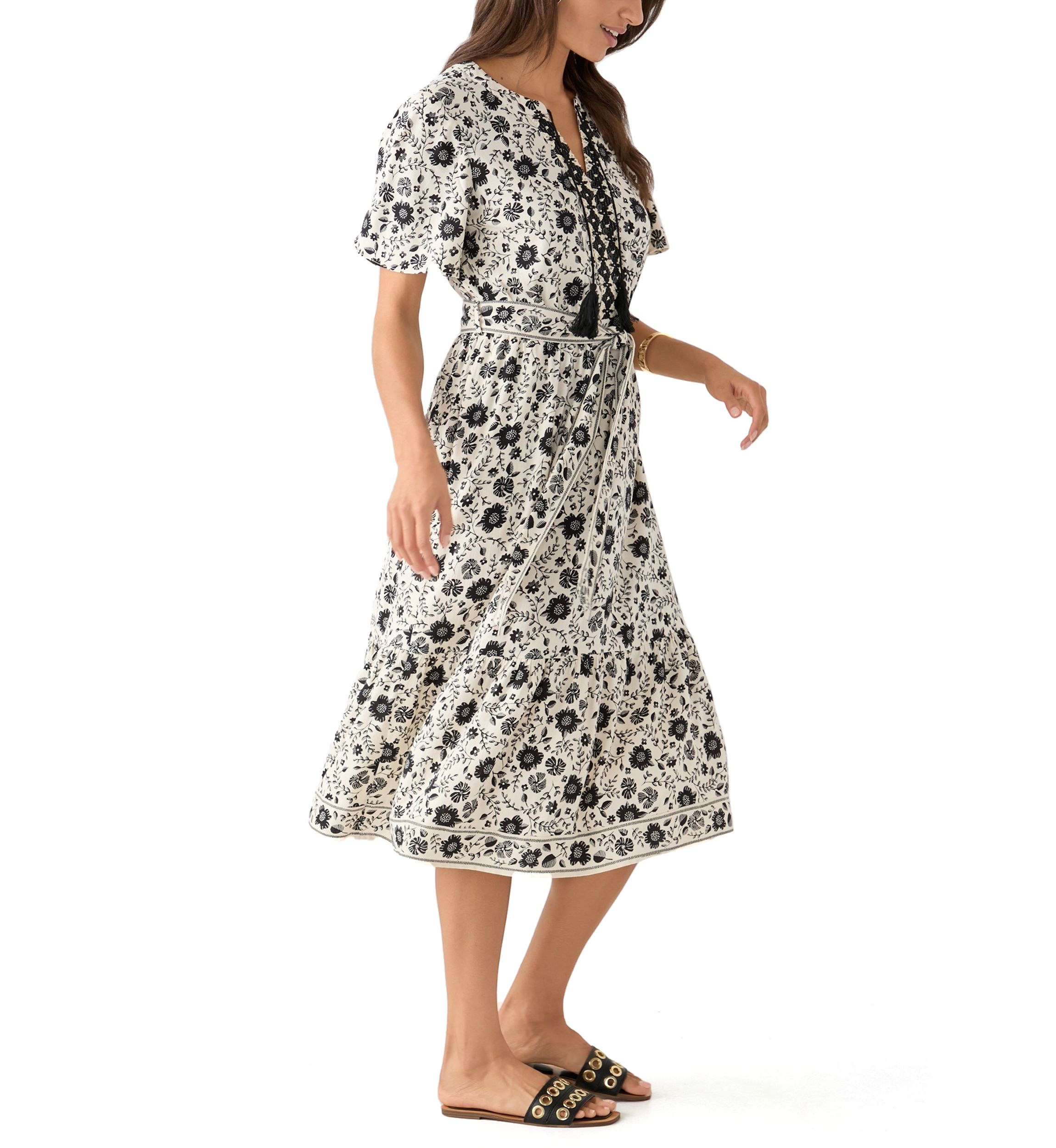 Womens Printed Shirtdress
