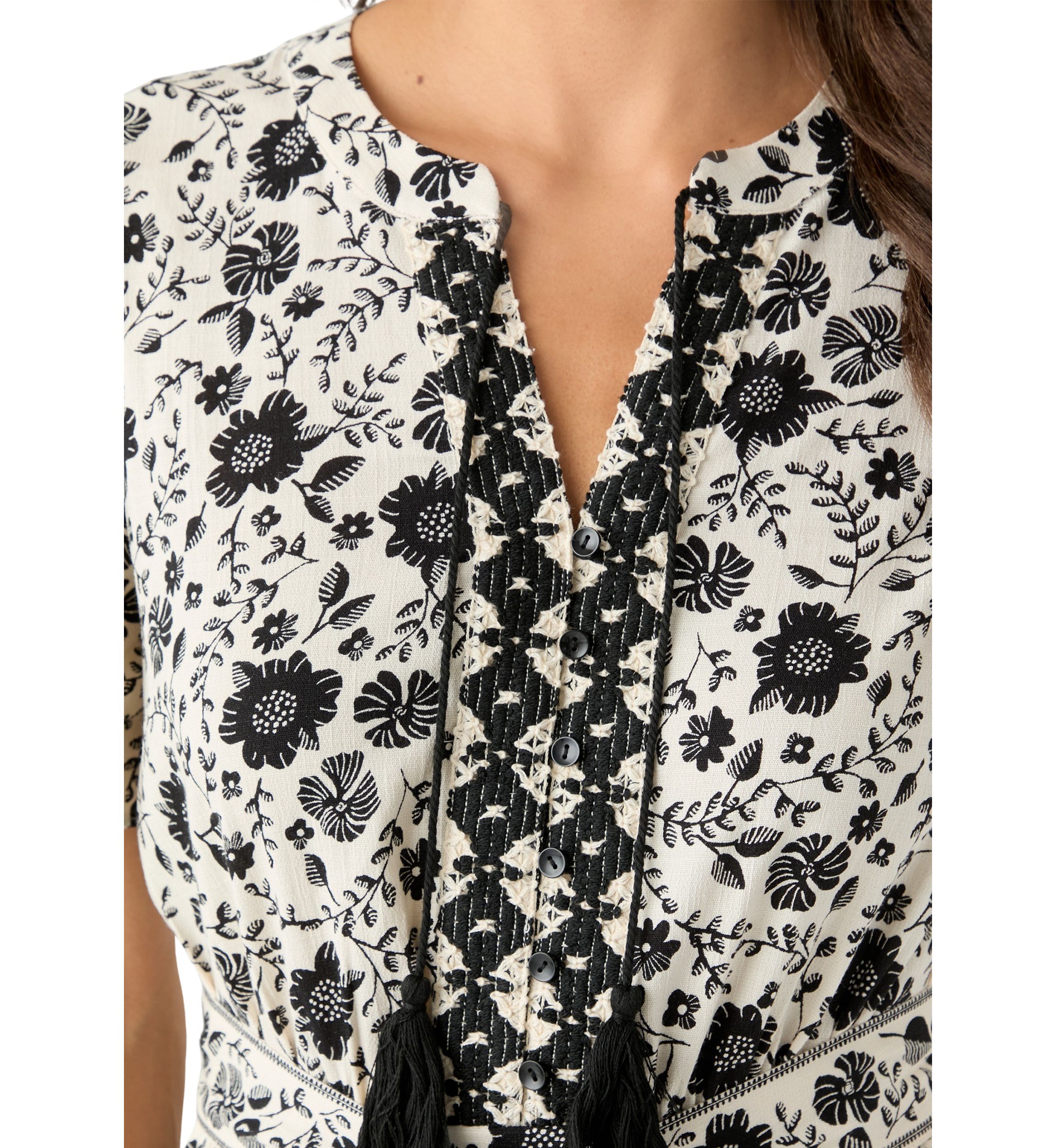 Womens Printed Shirtdress