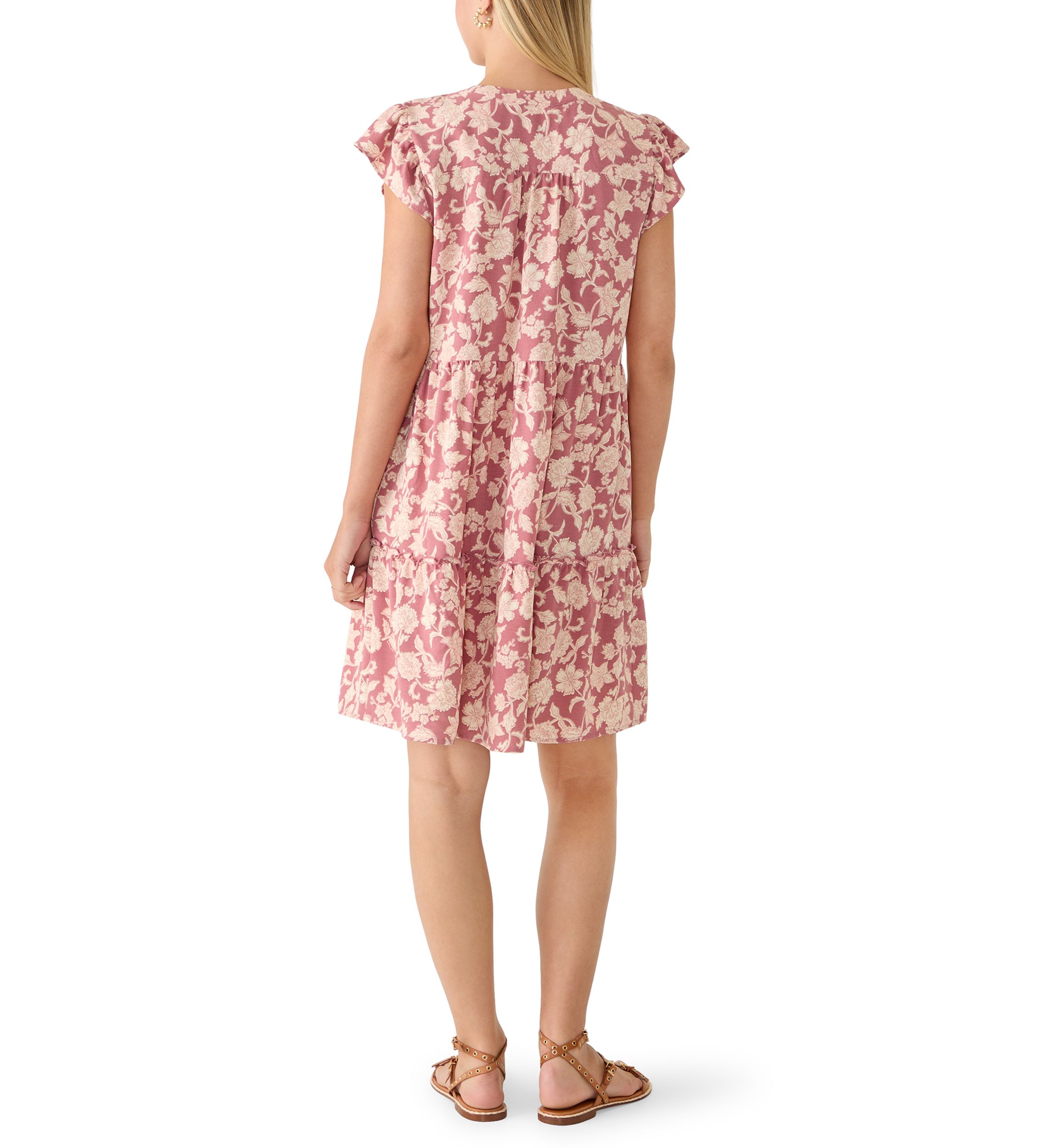 belk pink rose dress Endless Rose Ruched Mini Dress with Cap Sleeves
