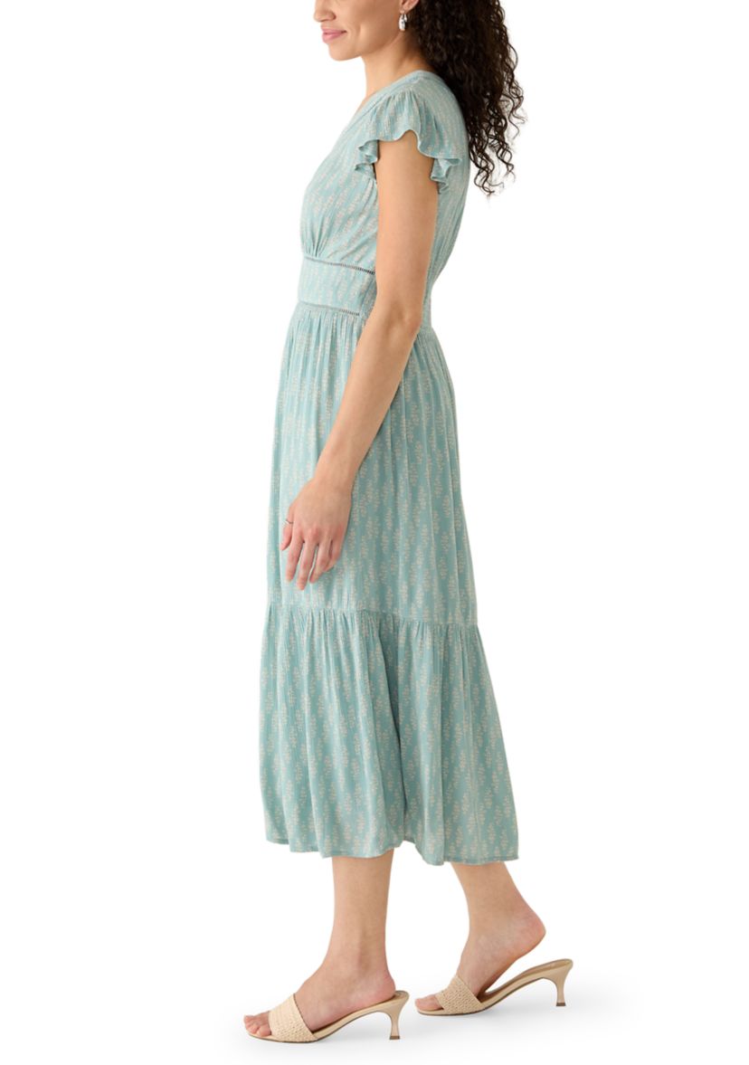 lucky brand green dress Lucky Brand Women's Babydoll Mini Dress, Dusty Olive, X-Small at Amazon  Women's Clothing store