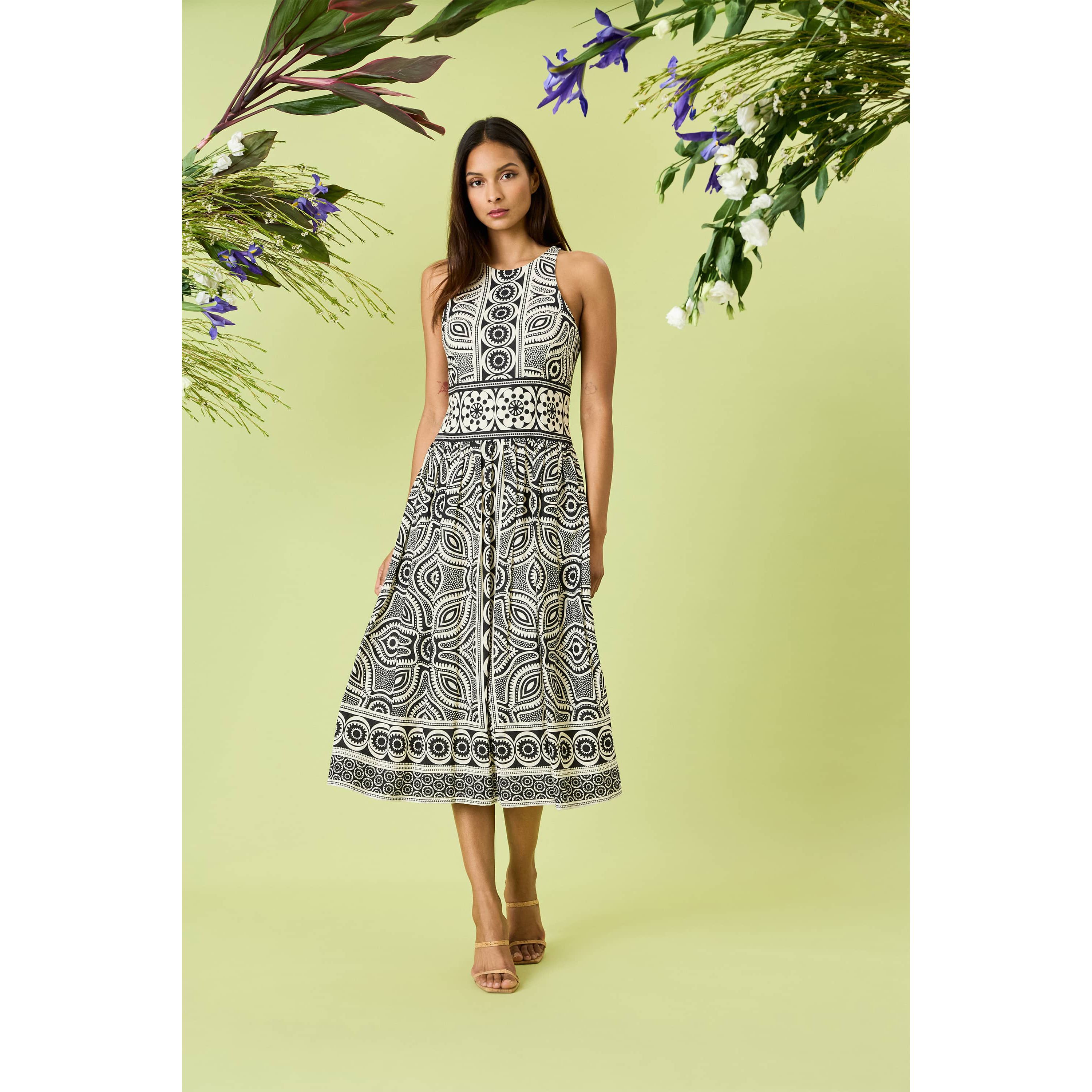 Maxi Dress with Wide Waistband