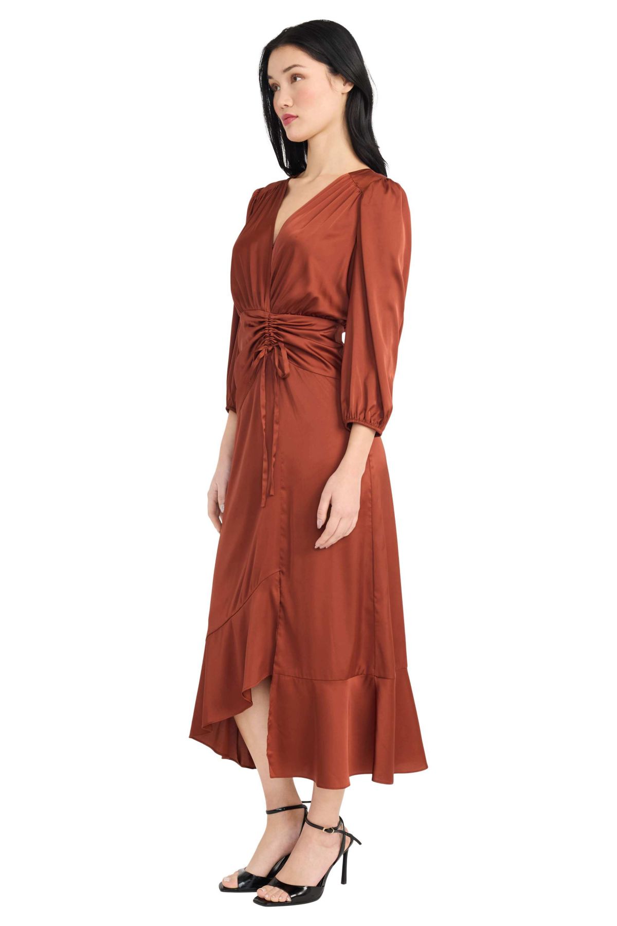 LONG SLEEVE HIGH LOW DRESS