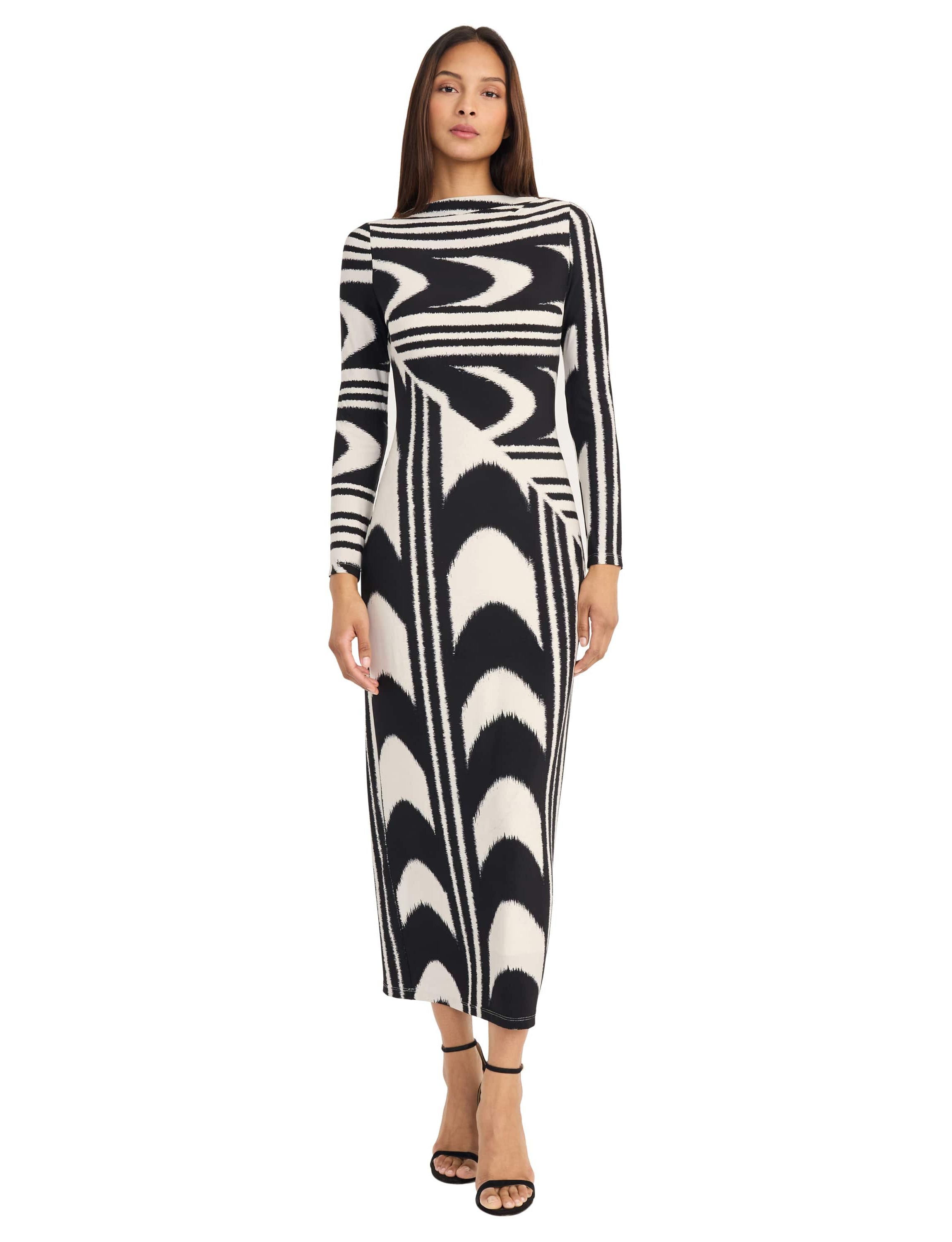 GEO PRINTED MAXI DRESS