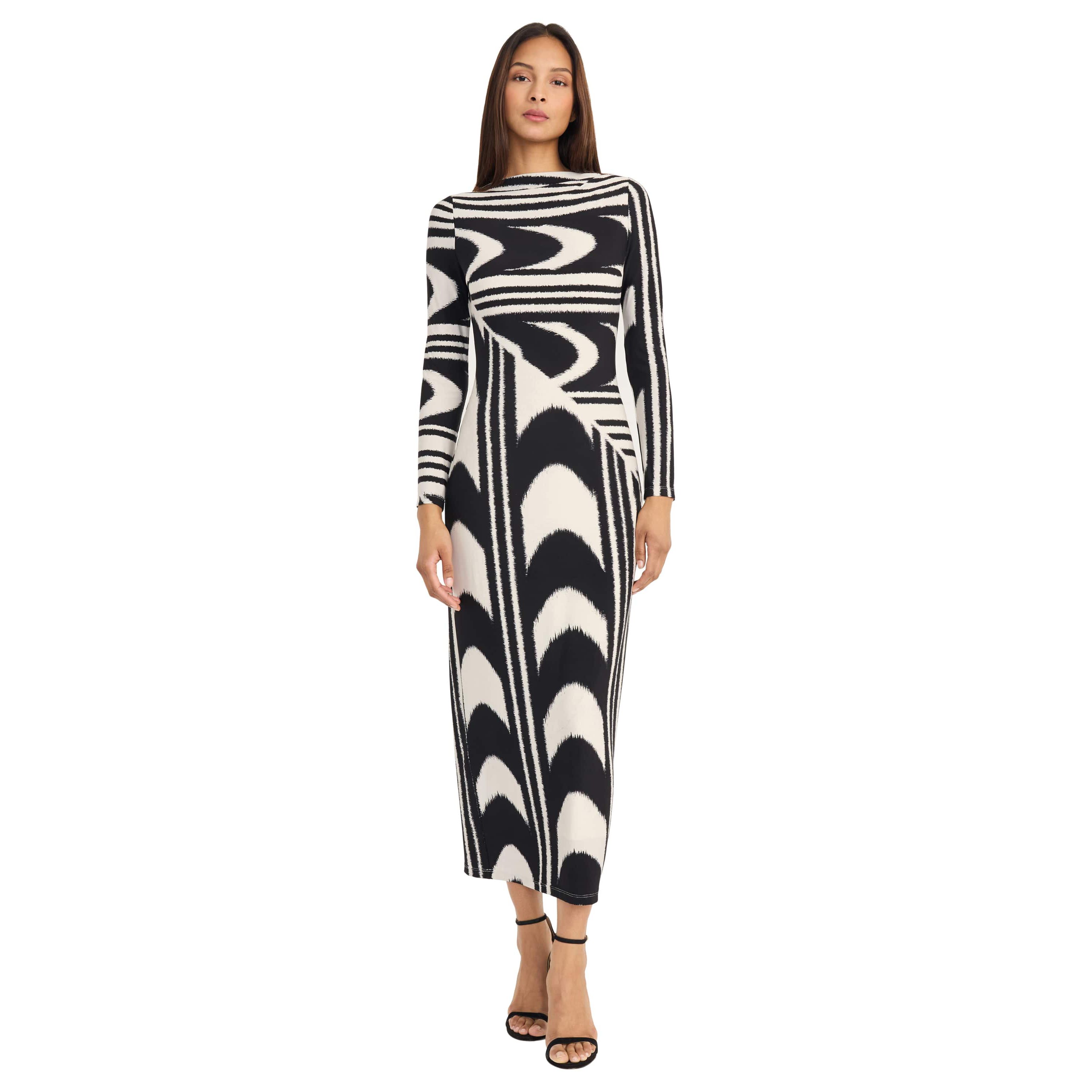 GEO PRINTED MAXI DRESS