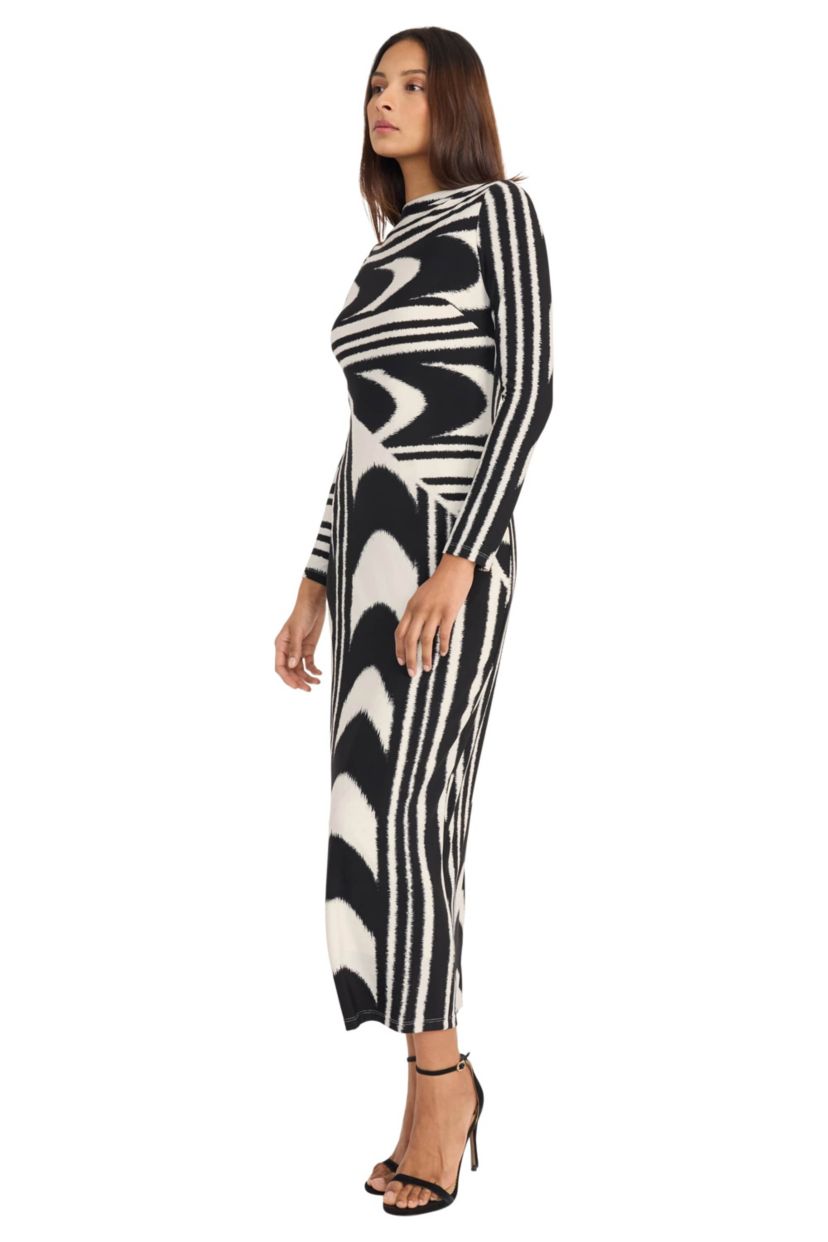 GEO PRINTED MAXI DRESS