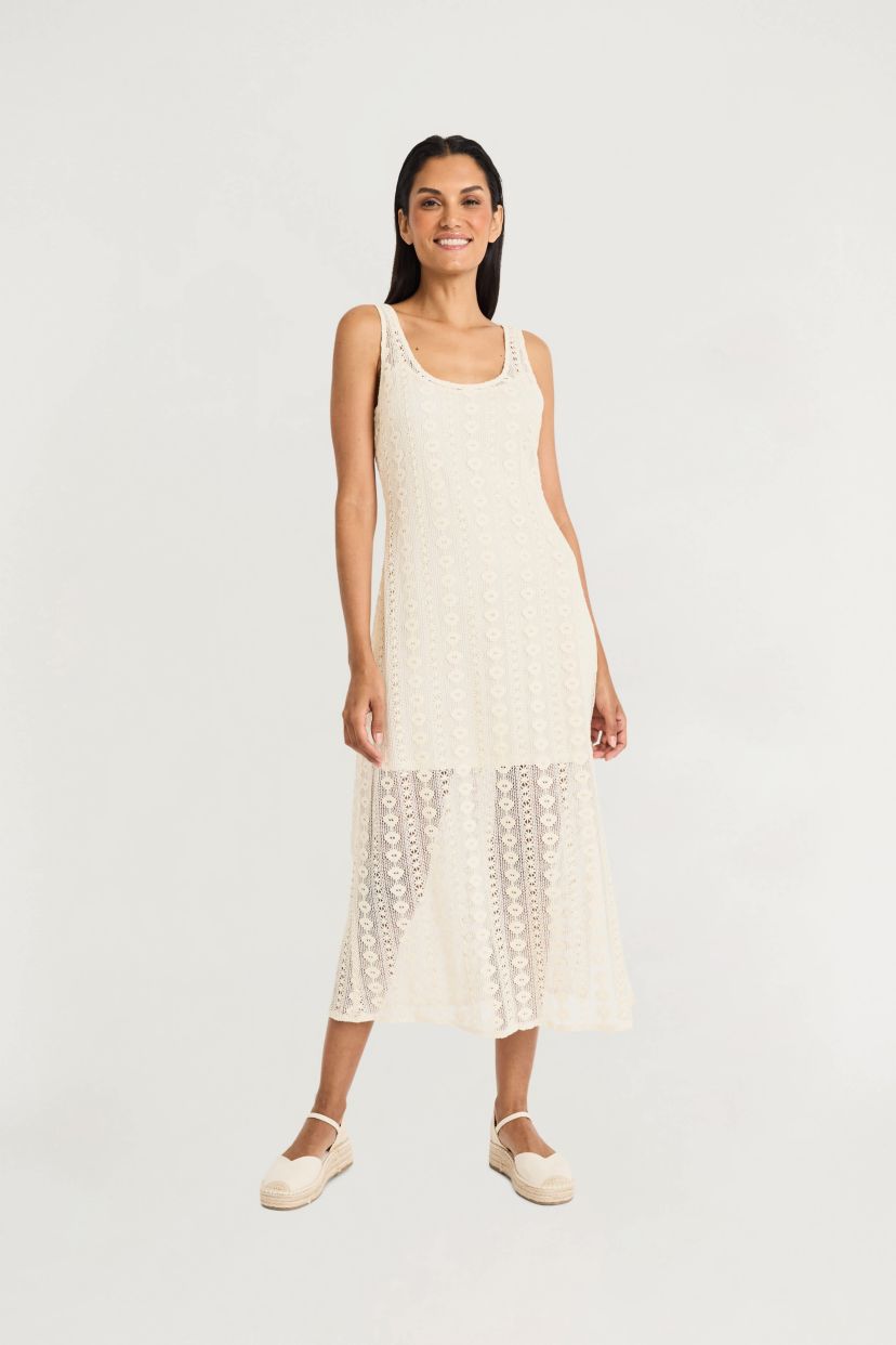 Scoop Neck Maxi with Slit