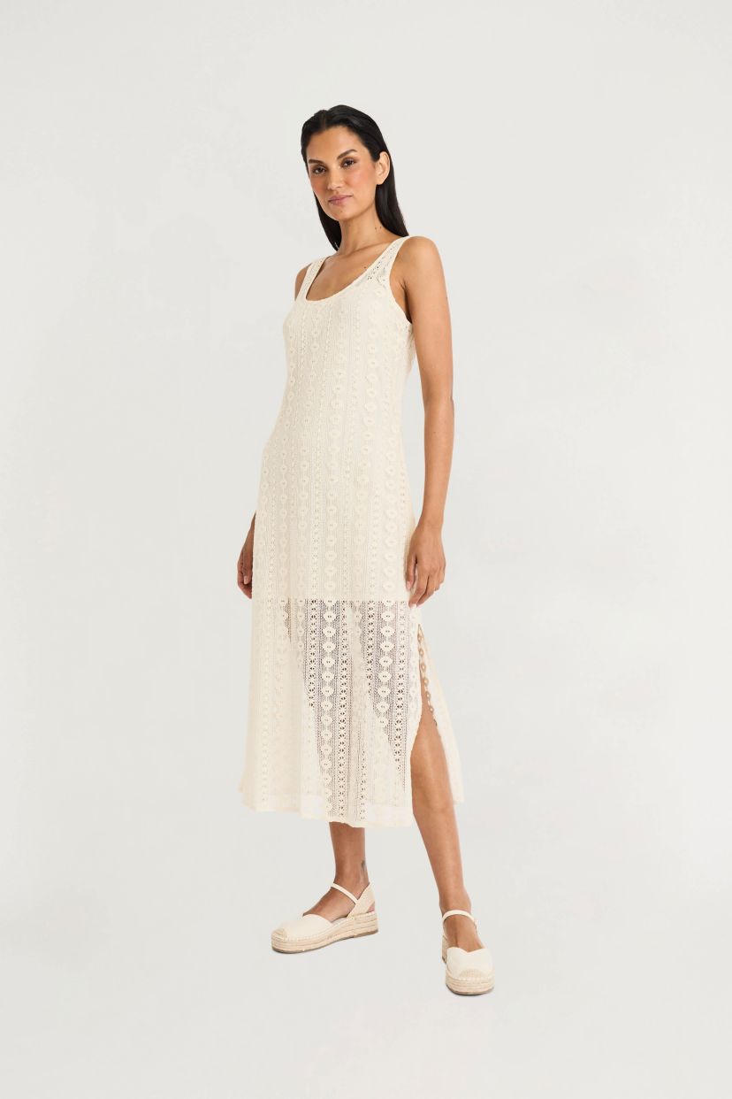 Scoop Neck Maxi with Slit