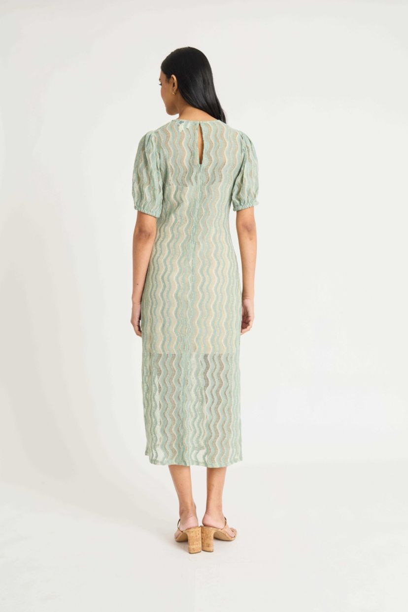 Jewel Neck Maxi with Short Sleeve
