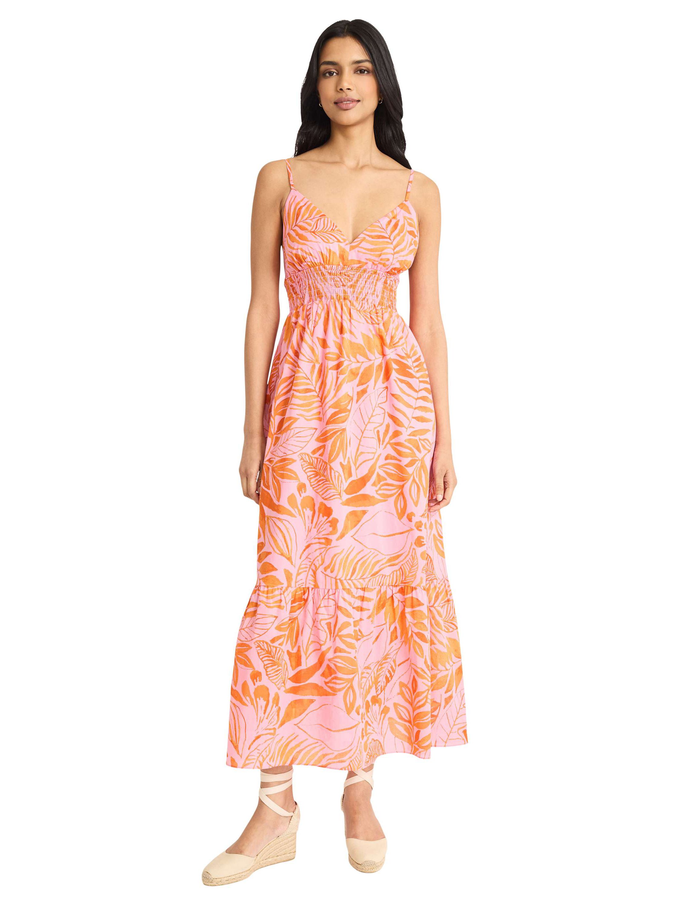 FLORAL PRINTED MAXI DRESS