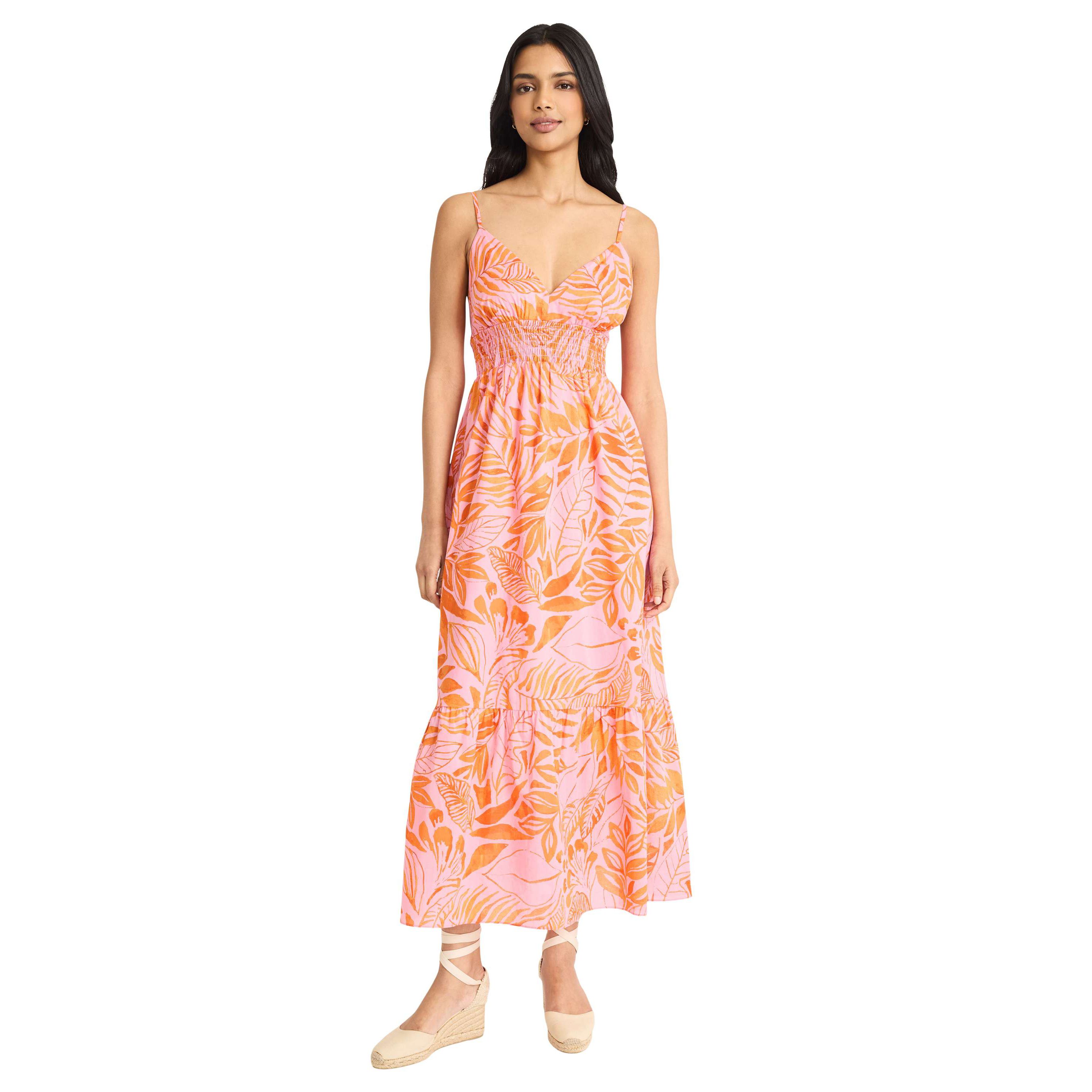 FLORAL PRINTED MAXI DRESS